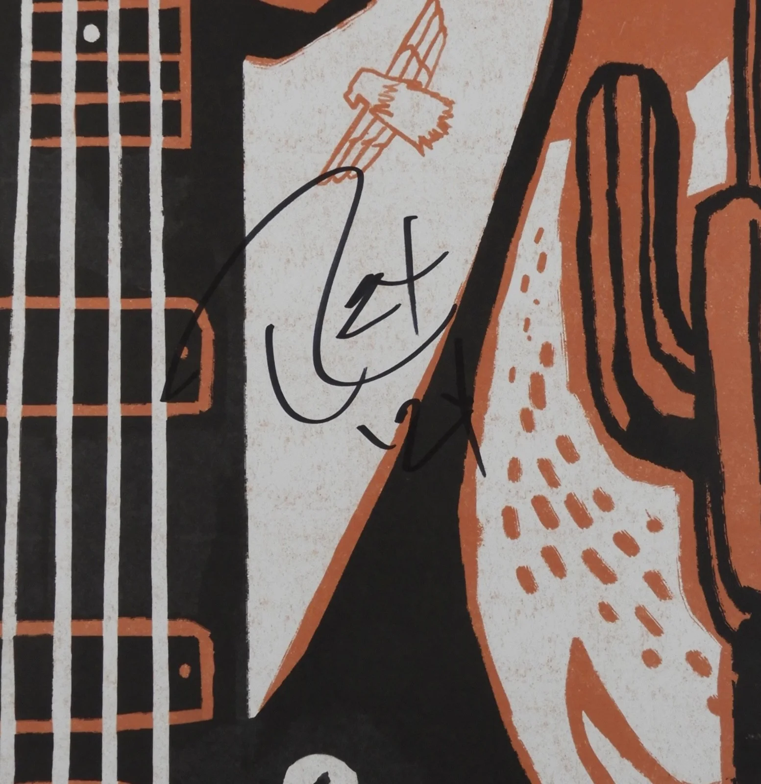 Rex Brown Pantera Signed Autograph JSA Print Poster 11 x 17 Gibson Garage, image 2
