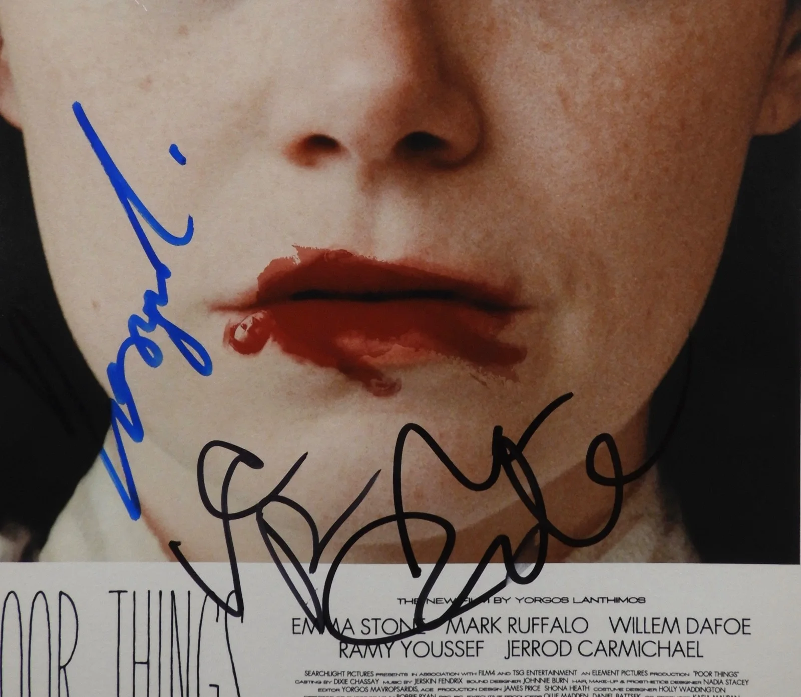 Willem Dafoe Mark Ruffalo Lanthimos JSA signed autograph Poor Things Photo, image 2