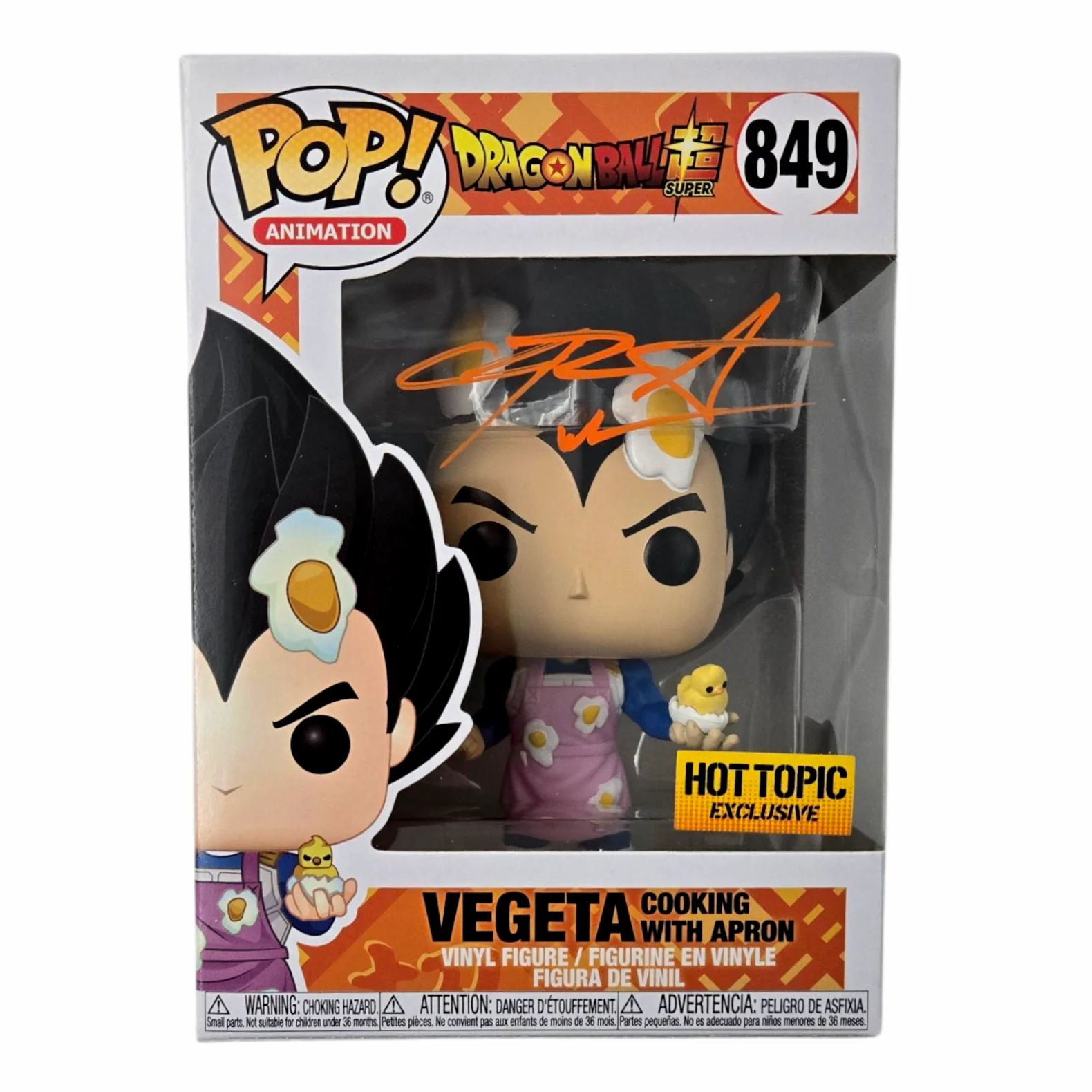 Chris Sabat — Vegeta Signed Funko Pop Chris Sabat Dragon Ball DBZ Autograph Hot Topic BAS COA