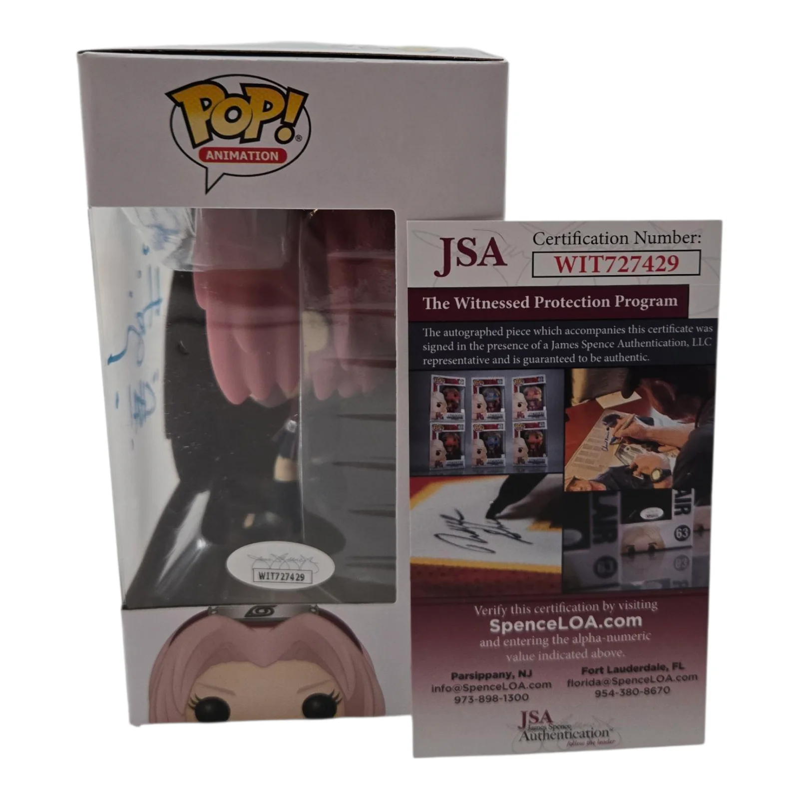 Kate Higgins — Kate Higgins Signed Funko Naruto Pop Sakura Autograph JSA COA 183, image 2