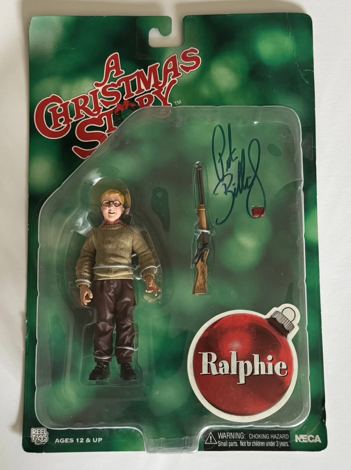 Peter Billingsley — Peter Billingsley Signed Ralphie Neca Action Figure A Christmas Story BAS COA