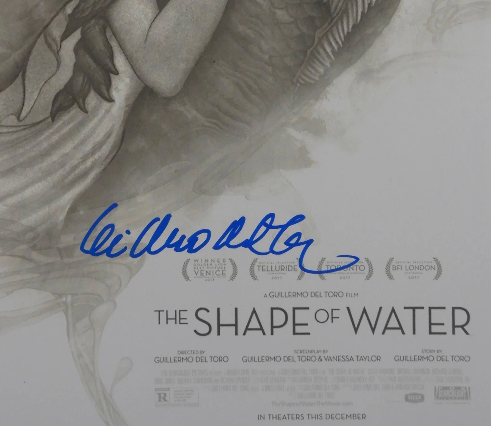 Guillermo Del Toro Autograph Beckett 11 x 17 Signed Photo The Shape Of Water, изображение 2