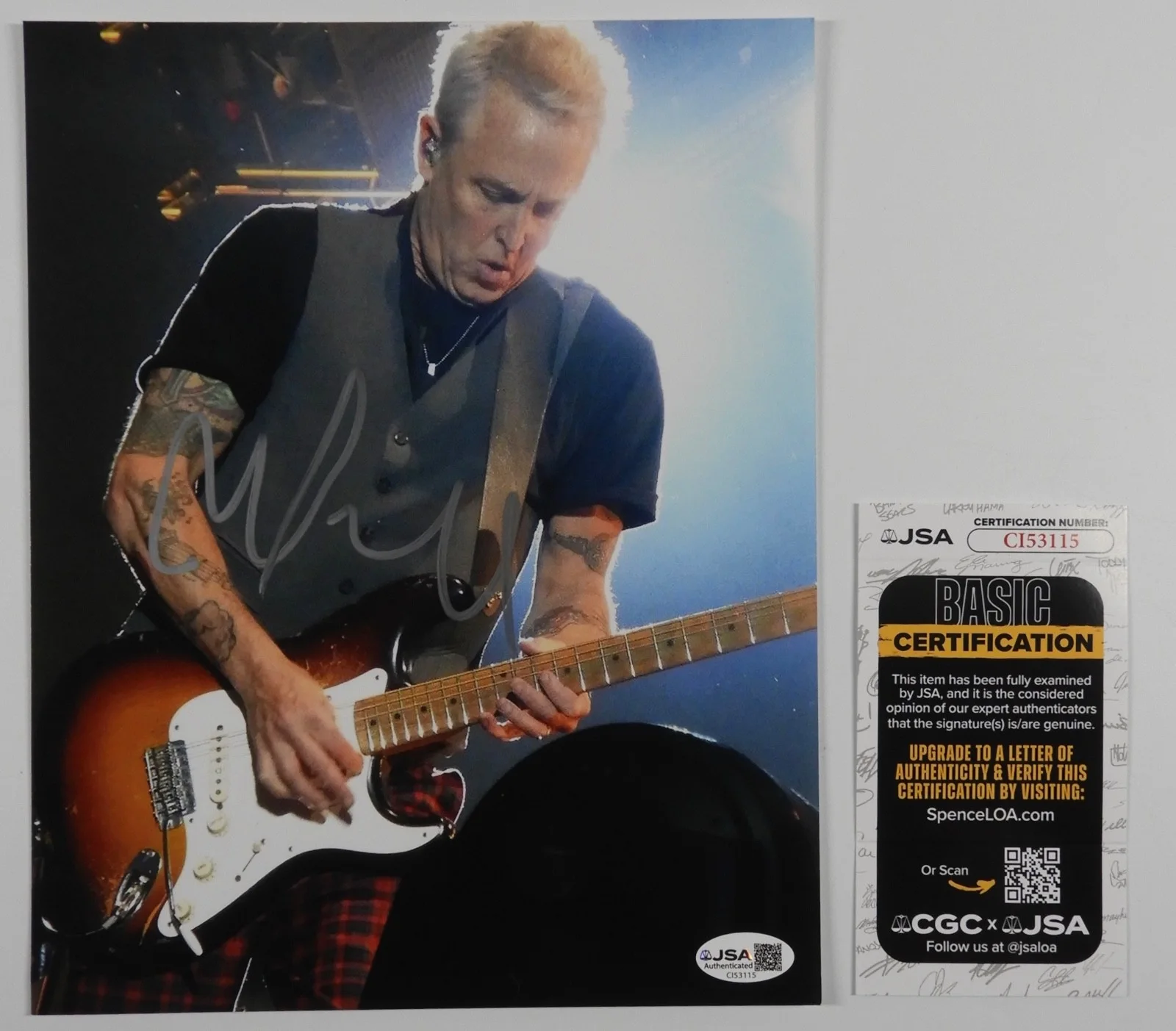 Mike McCready Pearl Jam JSA COA Signed Autograph Photo 8 x 10, image 2