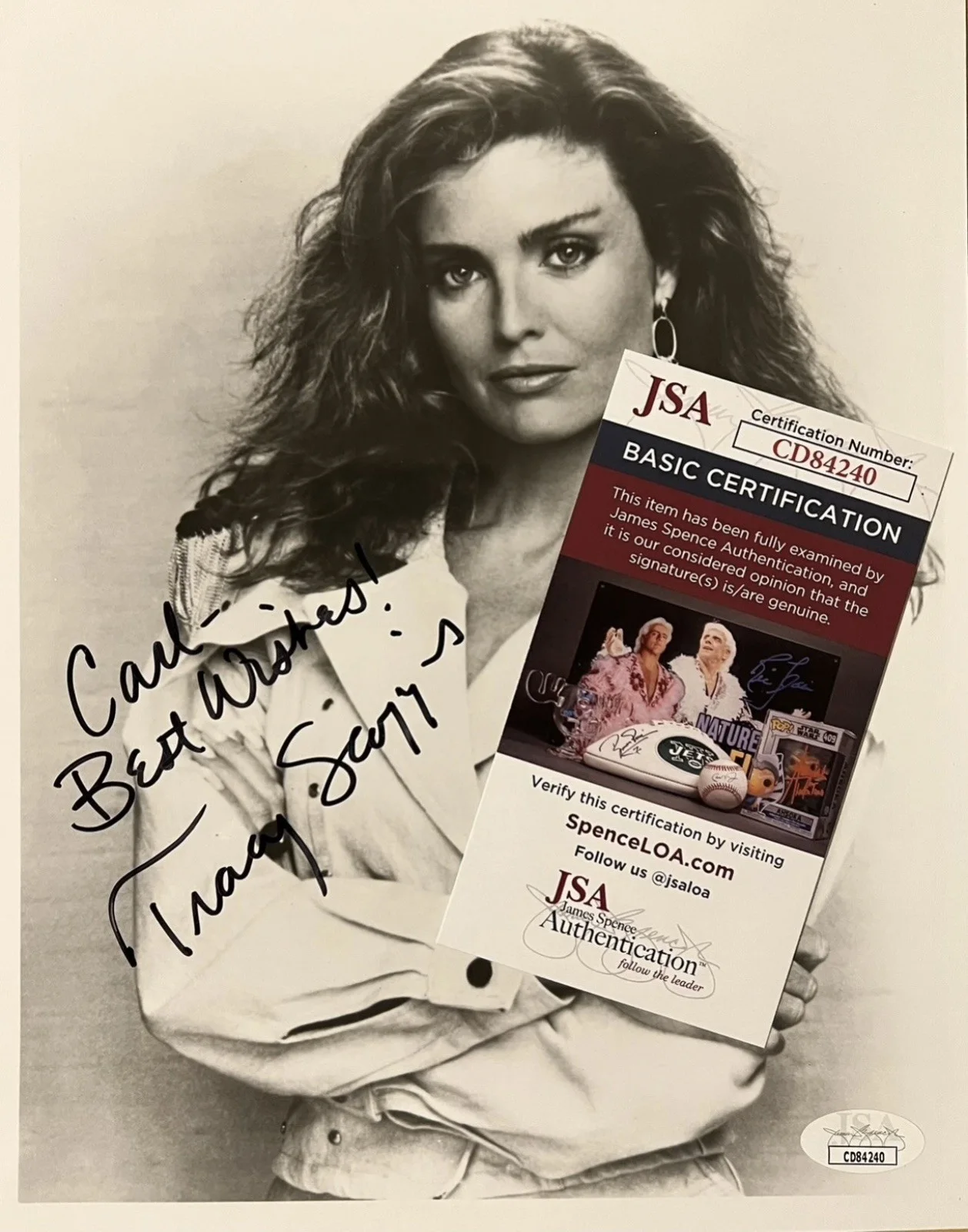 Tracy Scoggins — Tracy Scoggins Signed Photo JSA COA Babylon 5 Star Trek Lois And Clark Dynasty