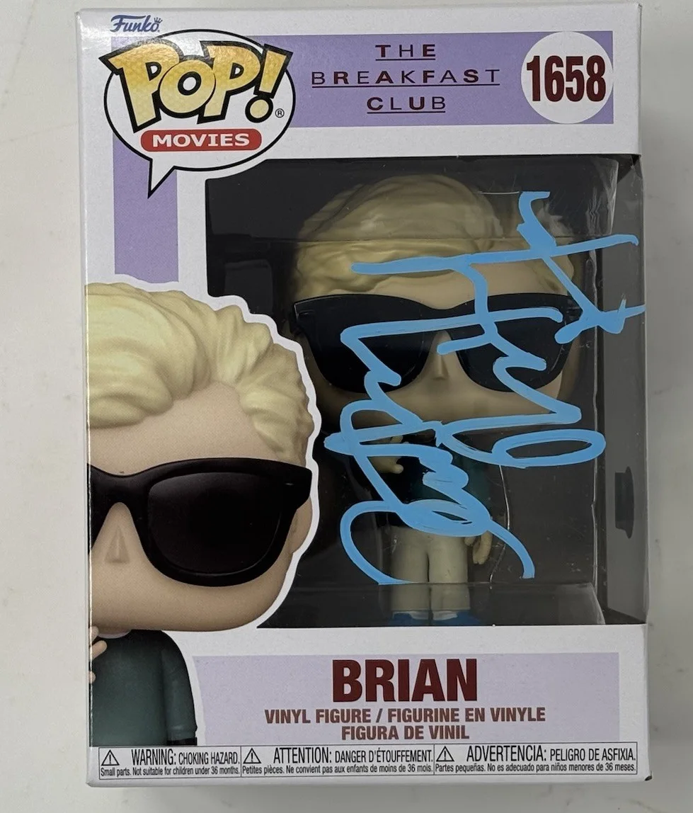 Anthony Michael Hall — Anthony Michael Hall Signed The Breakfast Club Brian Funko Pop 1658 Beckett COA, изображение 2