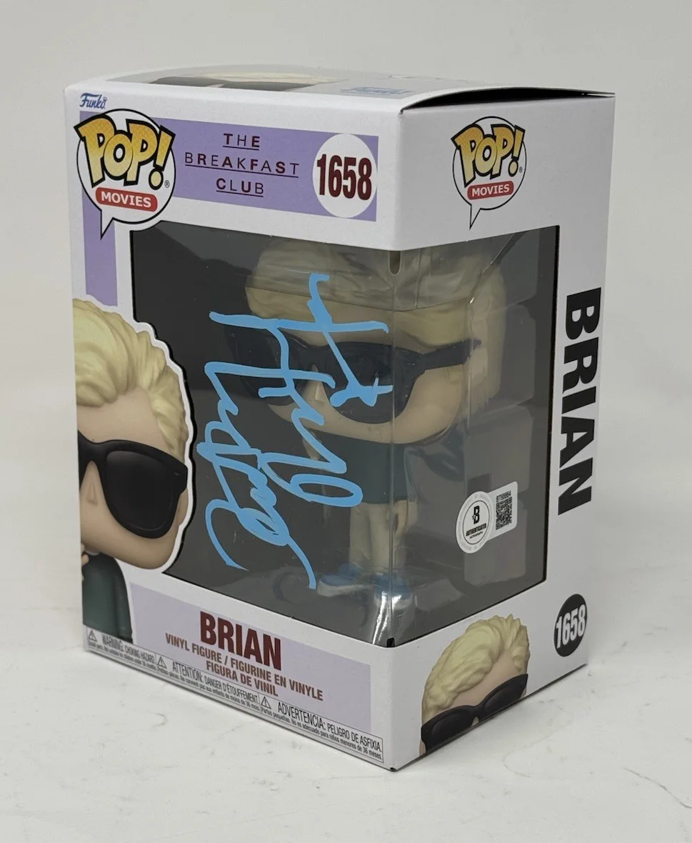 Anthony Michael Hall — Anthony Michael Hall Signed The Breakfast Club Brian Funko Pop 1658 Beckett COA, изображение 3