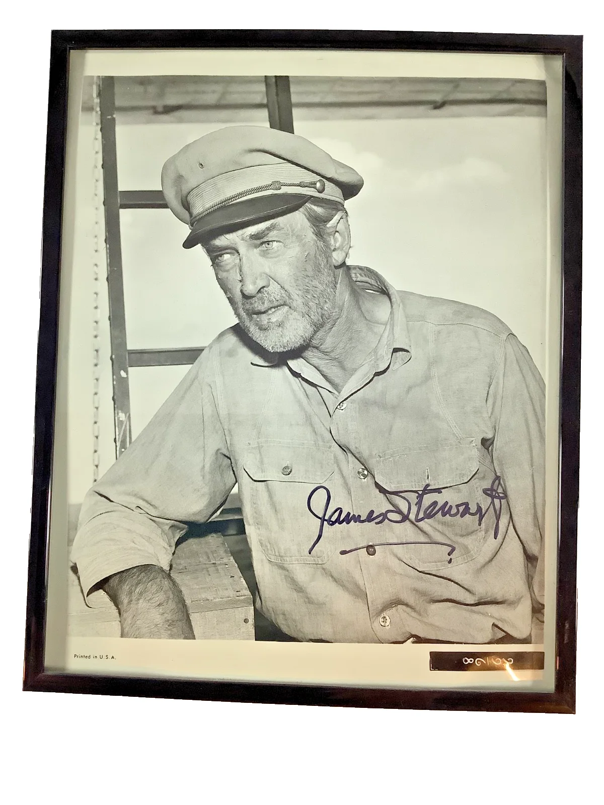 JAMES STEWART — JAMES STEWART SIGNED AUTOGRAPH FRAMED PHOTO 8.5 x 10.5