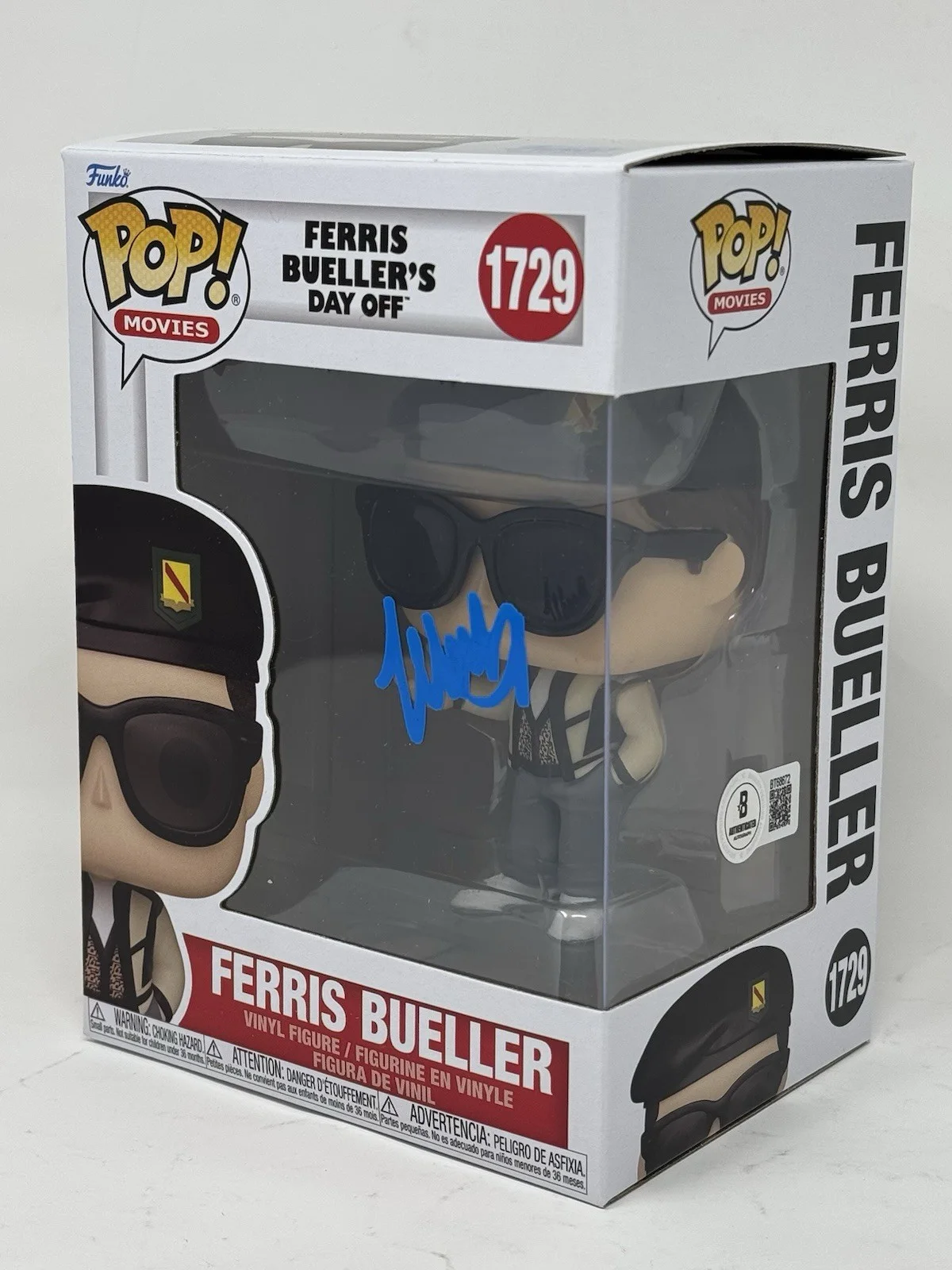 Matthew Broderick — Matthew Broderick Signed Ferris Bueller's Day Off Funko Pop Autograph BAS COA, image 2