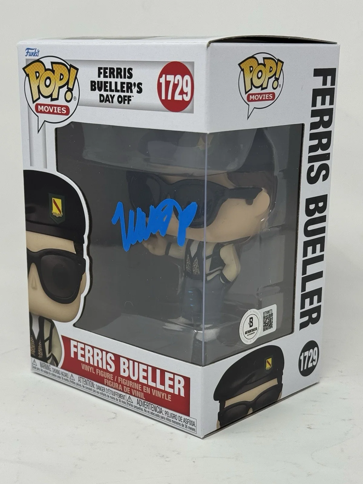 Matthew Broderick — Matthew Broderick Signed Ferris Bueller's Day Off Funko Pop Autograph BAS COA, image 2
