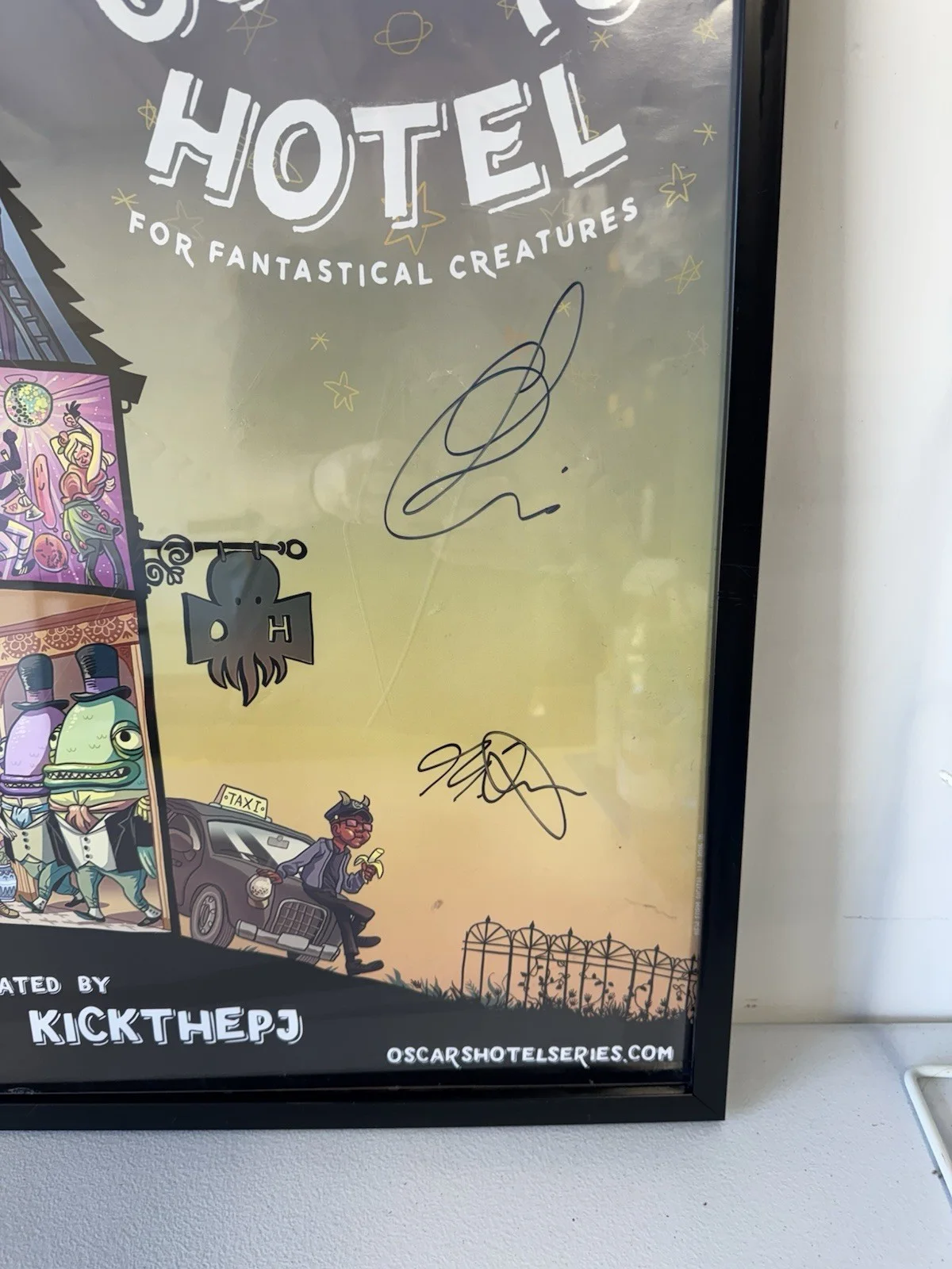 Oscar's Hotel for Fantastical Creatures Autographed Poster - Kick The PJ, image 3