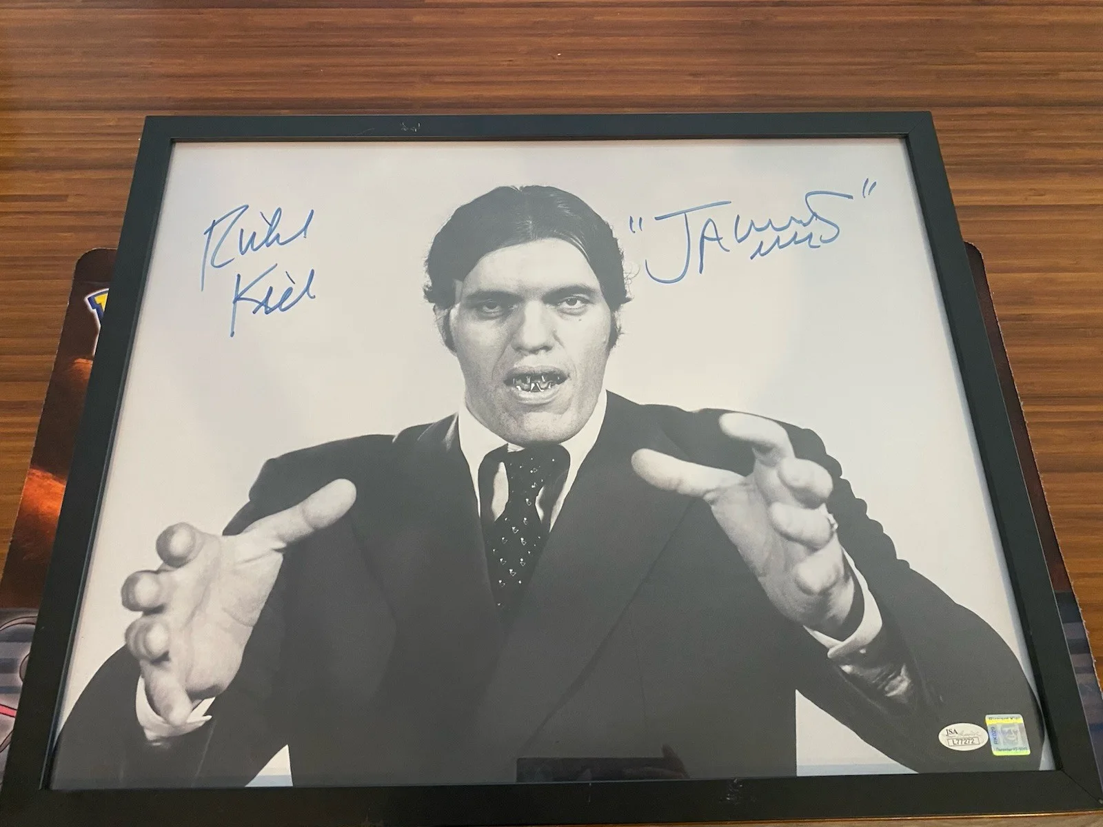 Richard Kiel — Autographed Richard Kiel as Jaws Photo
