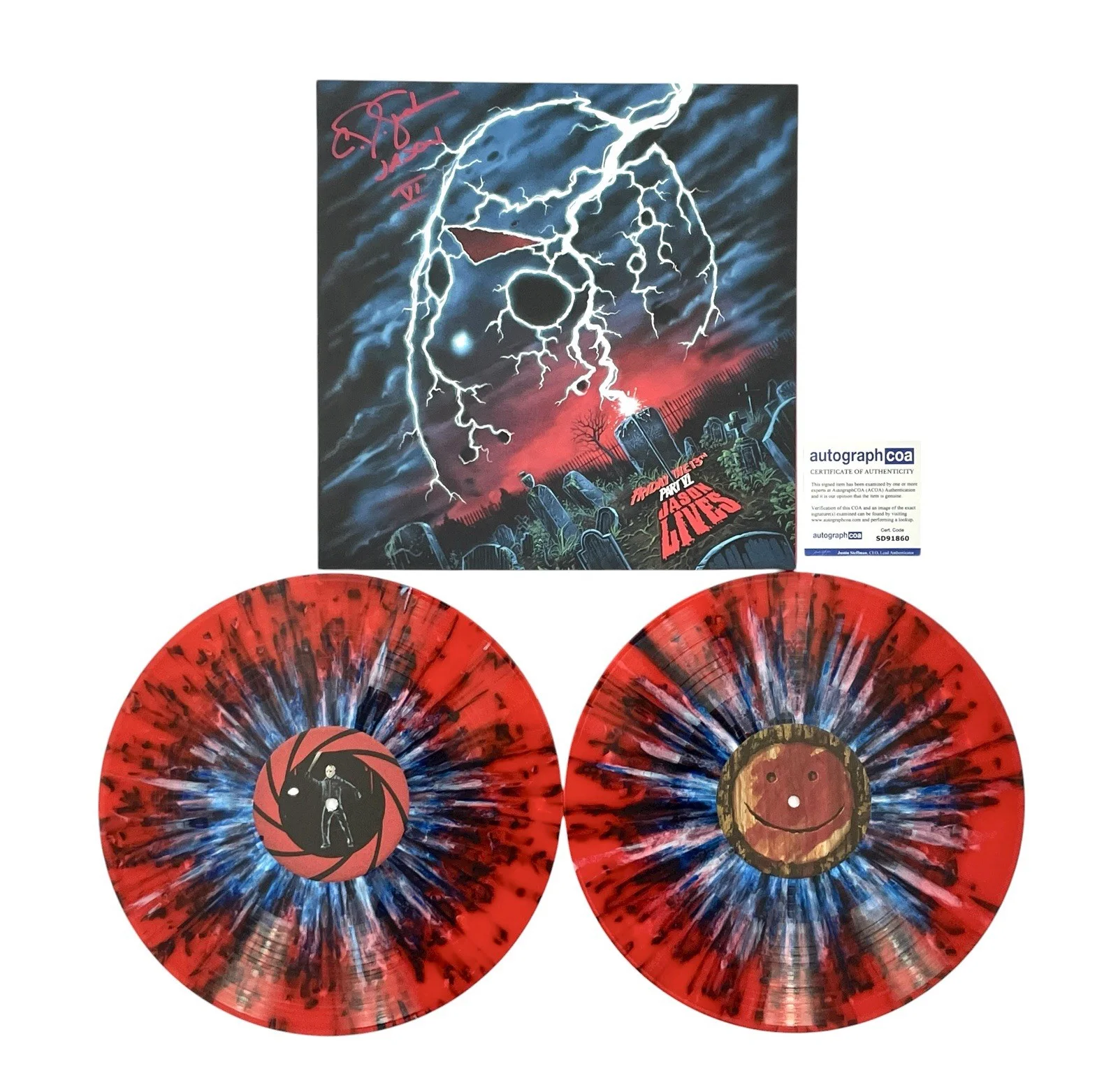 C.J. Graham — Friday The 13th Part VI: Jason Lives Signed Waxwork Records Vinyl C.J. Graham