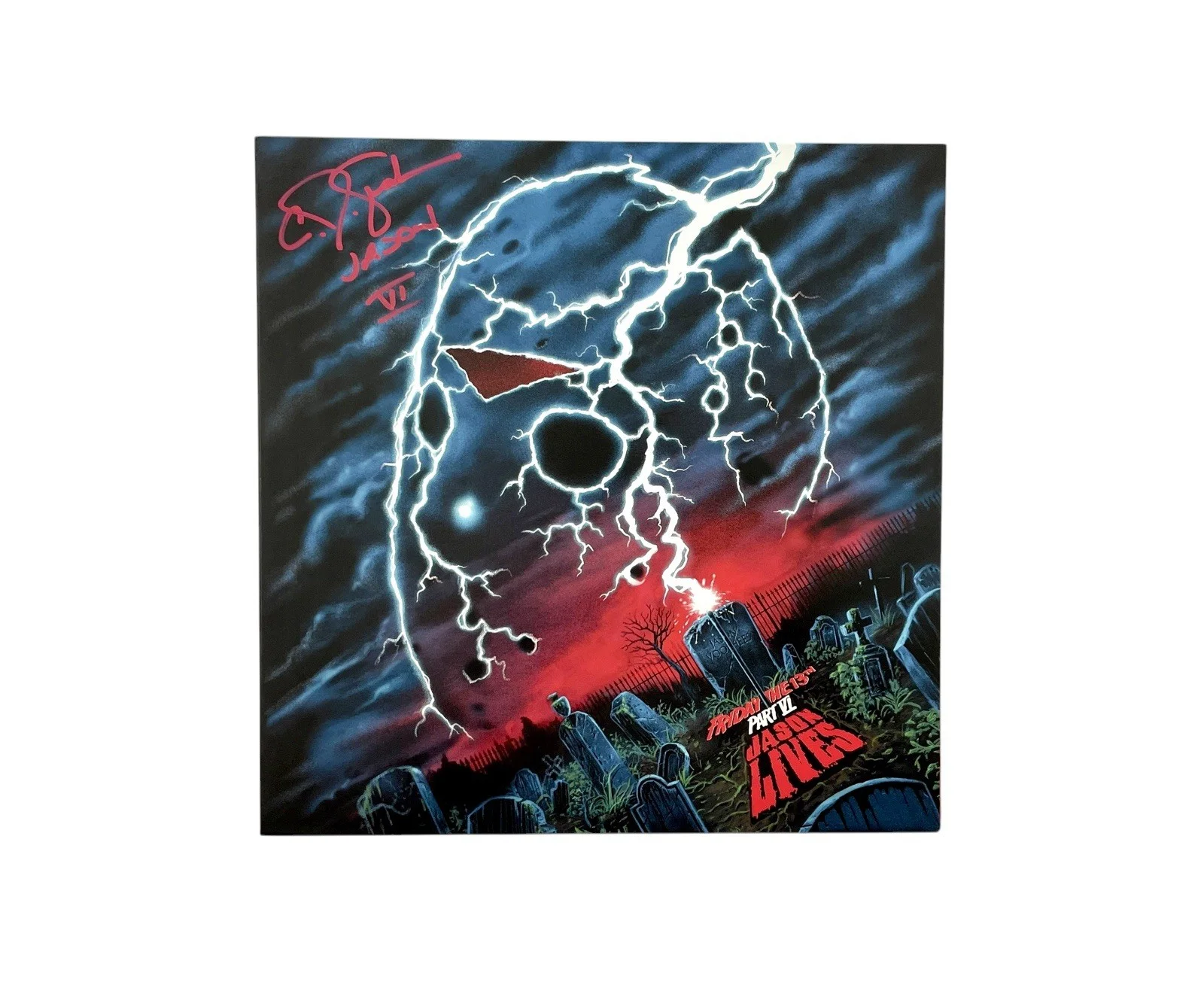 C.J. Graham — Friday The 13th Part VI: Jason Lives Signed Waxwork Records Vinyl C.J. Graham, изображение 2