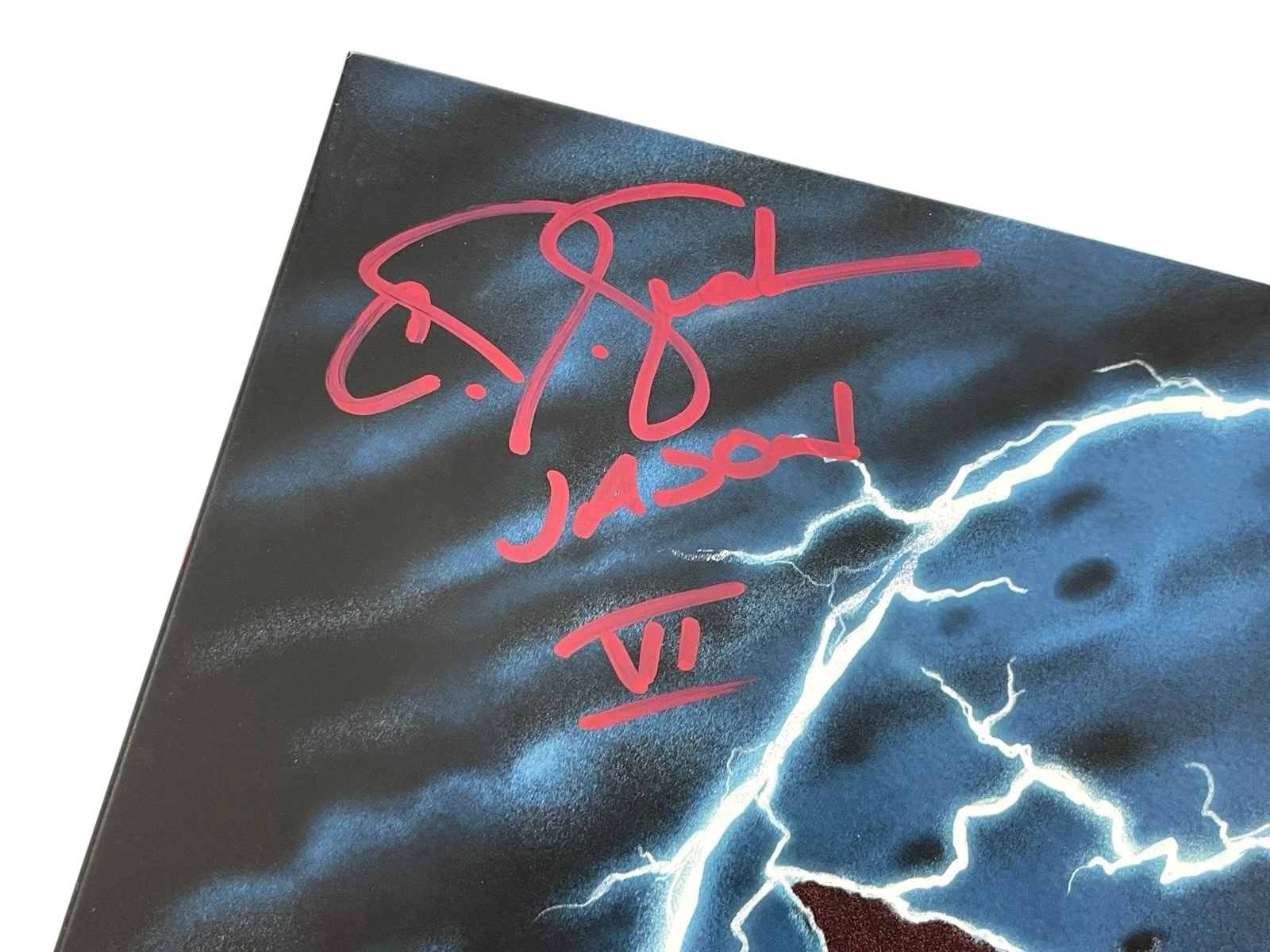 C.J. Graham — Friday The 13th Part VI: Jason Lives Signed Waxwork Records Vinyl C.J. Graham, изображение 3