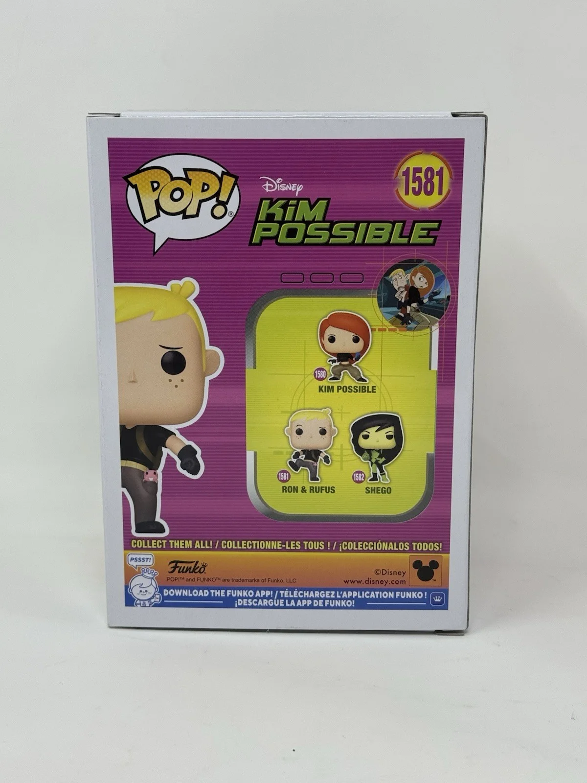 Will Friedle — Will Friedle Signed Kim Possible Ron & Rufus Funko Pop 1581 Autograph BAS COA, изображение 5