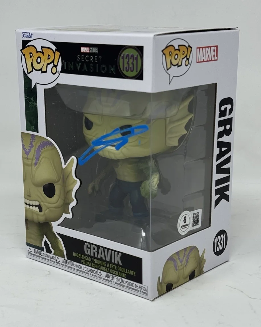 Kingsley Ben-Adir — Kingsley Ben-Adir Signed Secret Invasion Gravik Funko Pop Marvel Autograph BAS, image 3