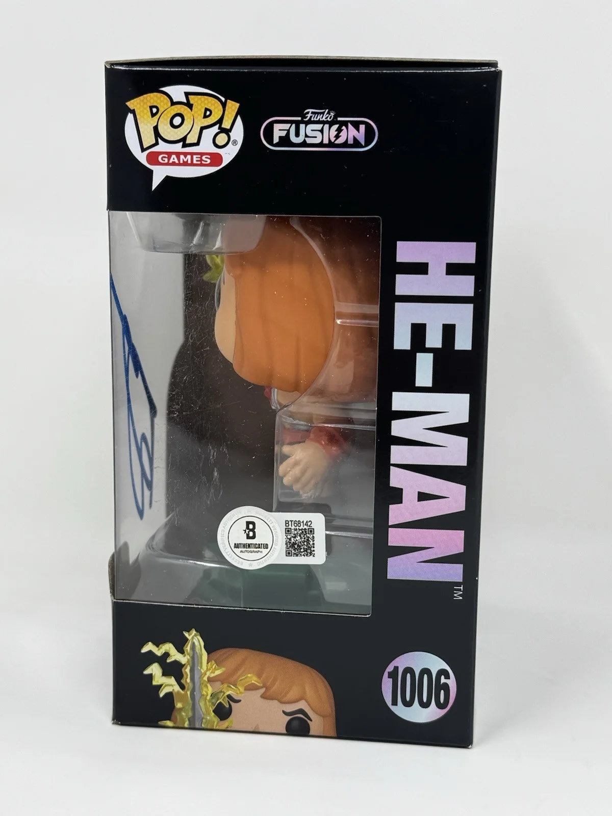 Dolph Lundgren — Dolph Lundgren Signed He-Man Funko Pop Masters of The Universe Autograph BAS COA, изображение 3