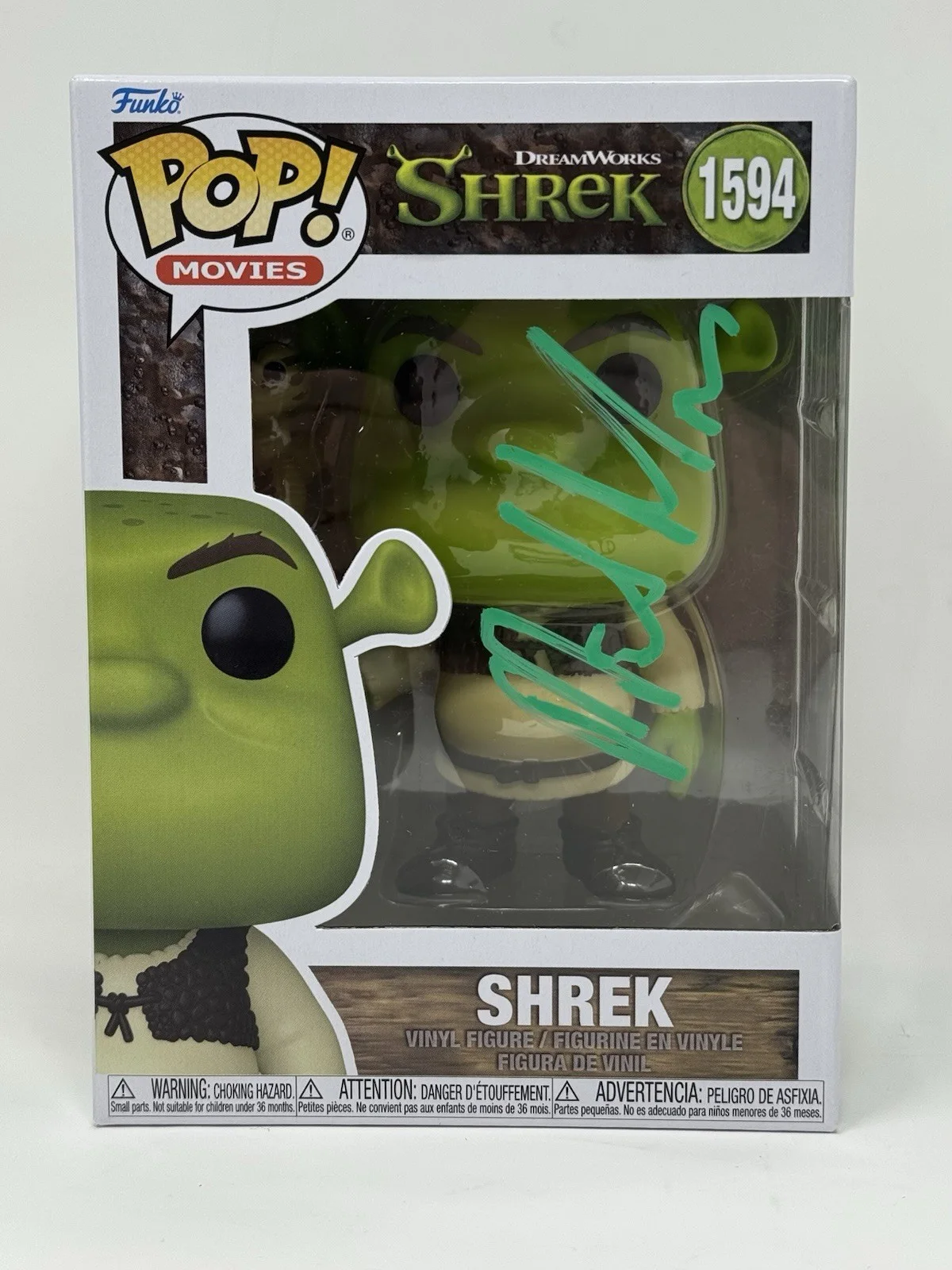 MIKE MYERS — Mike Myers Shrek Signed Autograph Funko Pop #1594 Dreamworks Beckett COA, изображение 2