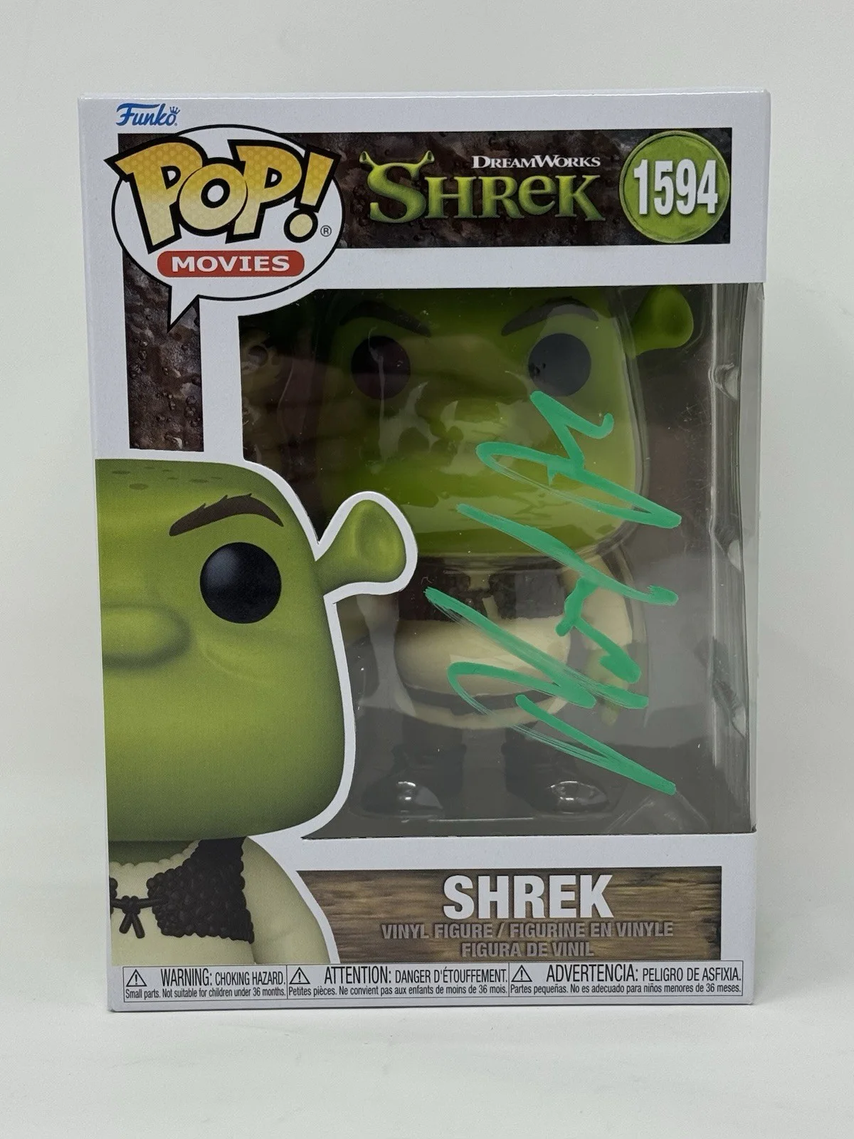 MIKE MYERS — Mike Myers Signed Shrek Funko Pop #1594 Autograph Dreamworks Beckett COA, изображение 3