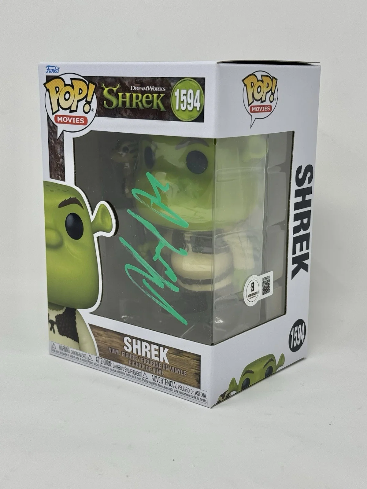 MIKE MYERS — Mike Myers Signed Shrek Funko Pop #1594 Autograph Dreamworks Beckett COA, изображение 4