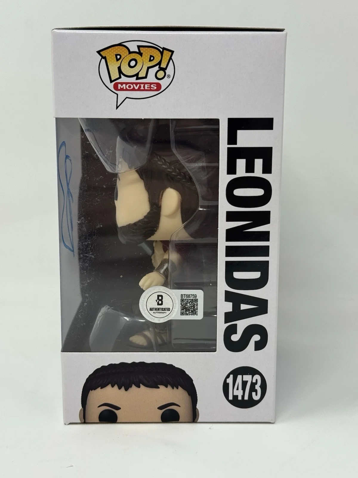 GERARD BUTLER — Gerard Butler Signed 300 Leonidas Funko Pop #1473 Autograph Figure Beckett COA, изображение 3