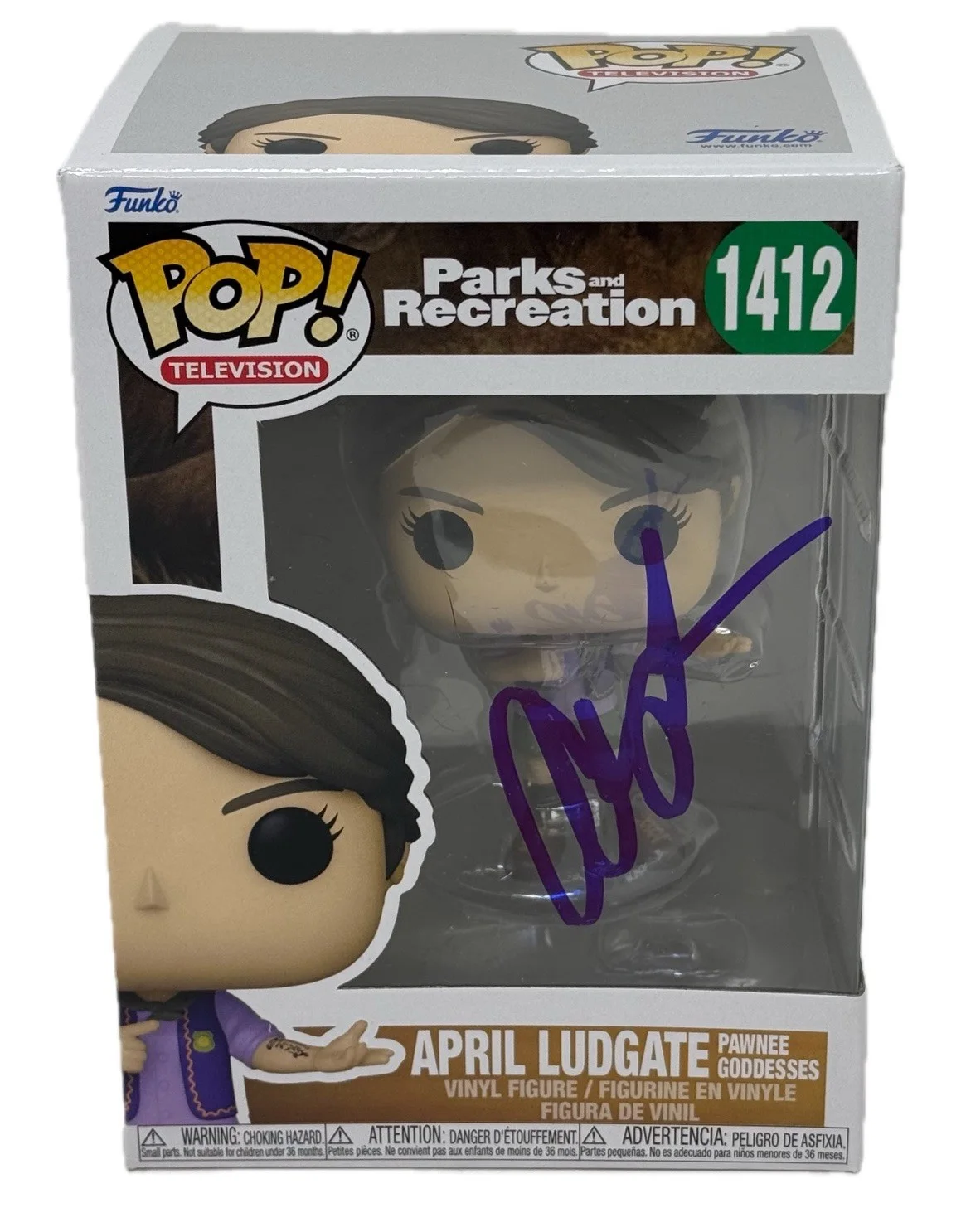 Aubrey Plaza — Aubrey Plaza Signed April Ludgate Funko Pop Parks and Recreation Beckett COA