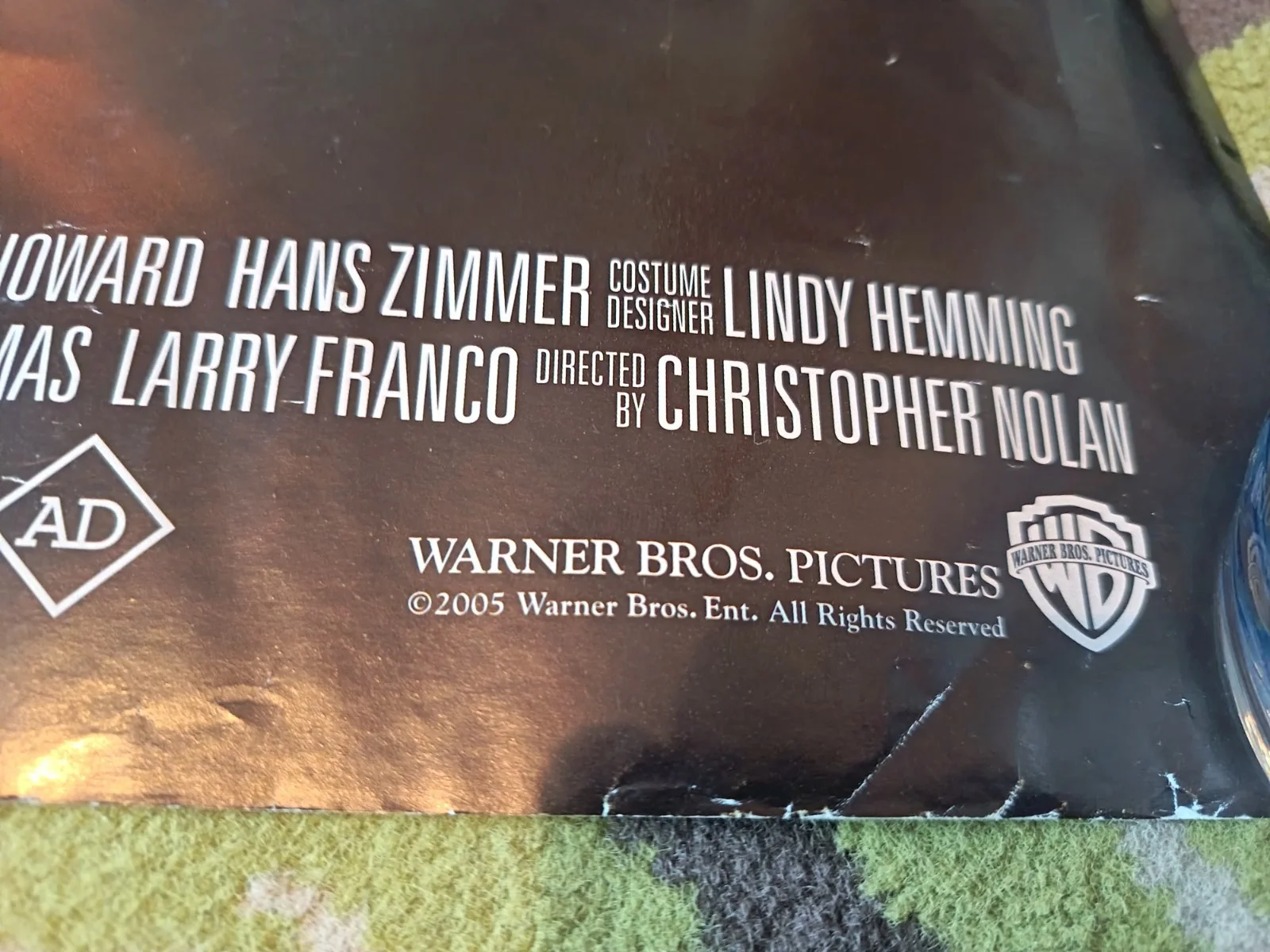 Original Movie Cinema Display Poster Batman Begins 2005 UK Quad Full Size, изображение 4