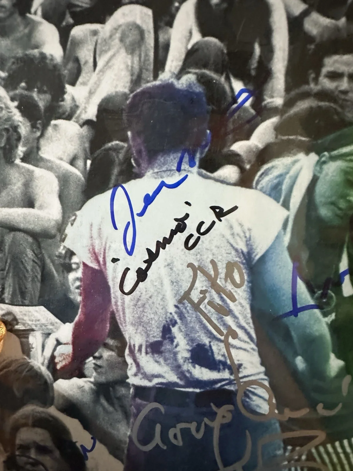 Maury Baker, Chick Churchill, Henry Gross, Steve Knight, Leo Lyon — 14 Original Woodstock 1960's Performers Singers SIGNED AUTOGRAPHED Poster COA, изображение 4
