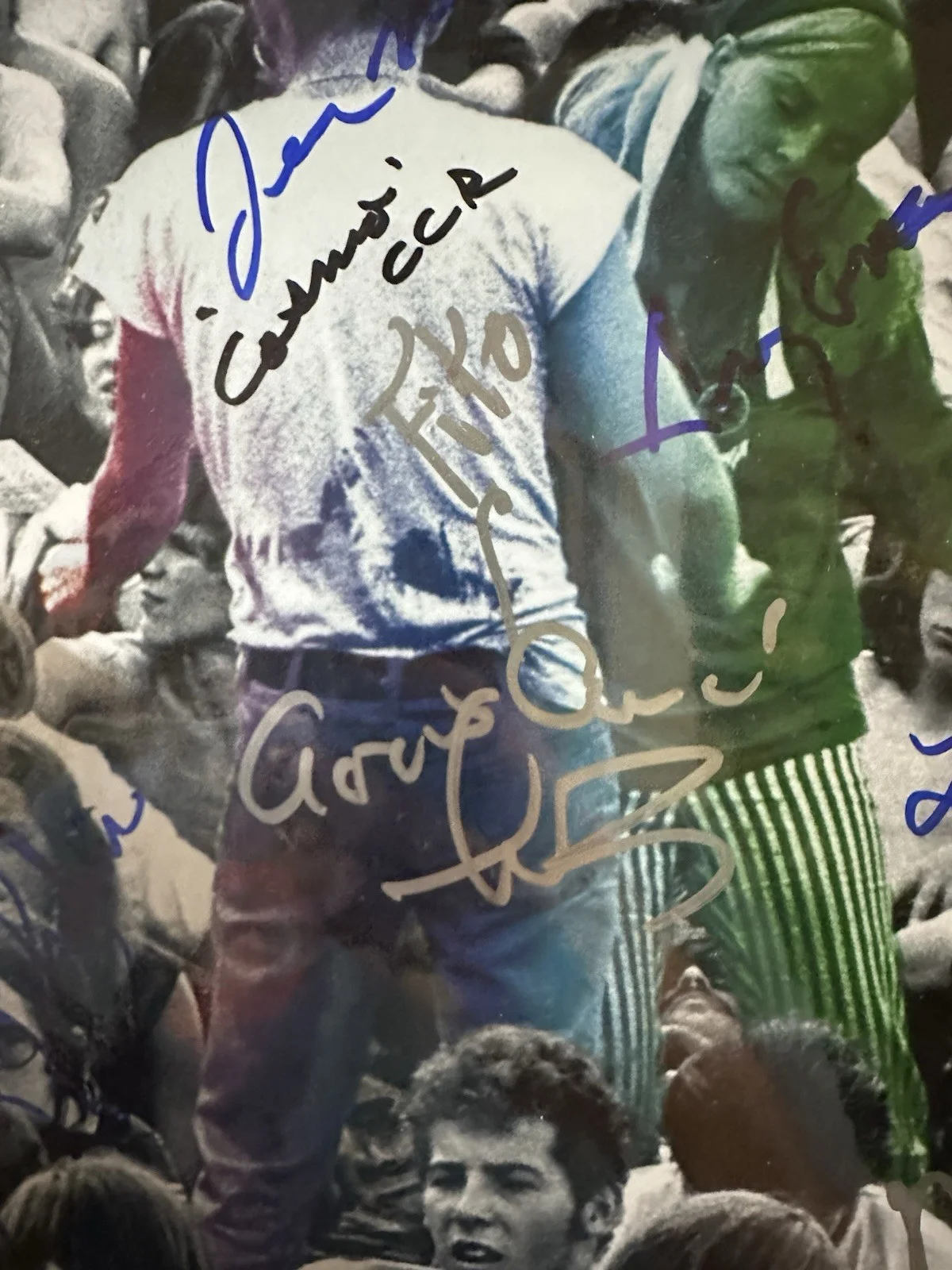 Maury Baker, Chick Churchill, Henry Gross, Steve Knight, Leo Lyon — 14 Original Woodstock 1960's Performers Singers SIGNED AUTOGRAPHED Poster COA, изображение 5