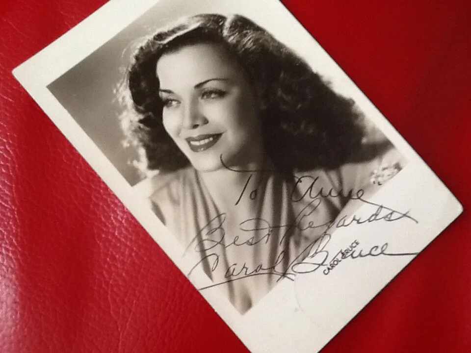 Carol Bruce Signed 1944 Postcard Movie TV Actress American Gigolo WKRP Cincinnat, изображение 5