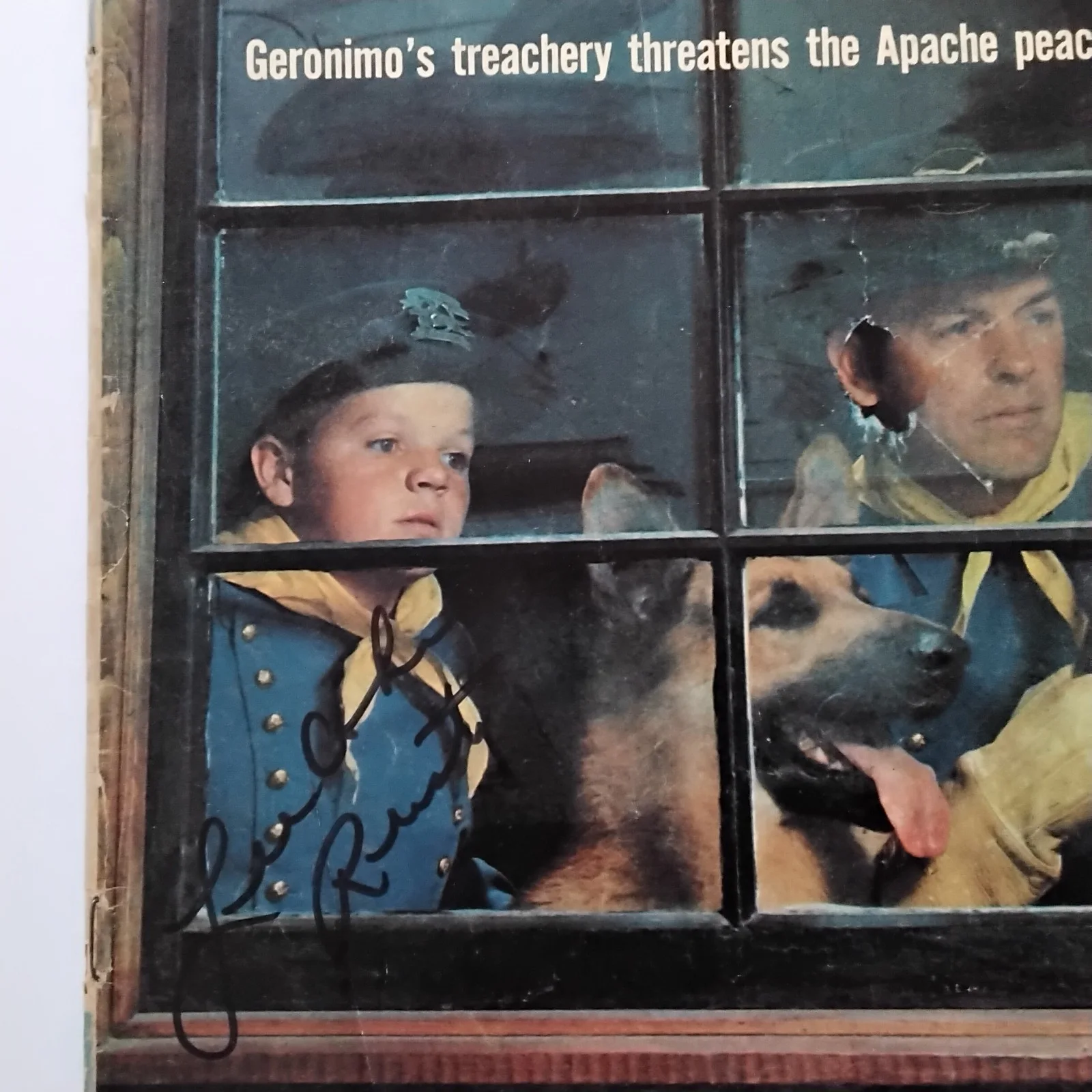 Lee Aaker SIGNED 1959 Comic Book Movie Child Actor Rin Tin Tin Disney High Noon, image 2