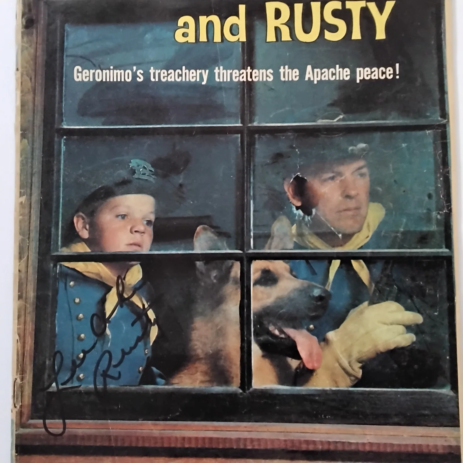 Lee Aaker SIGNED 1959 Comic Book Movie Child Actor Rin Tin Tin Disney High Noon, image 4