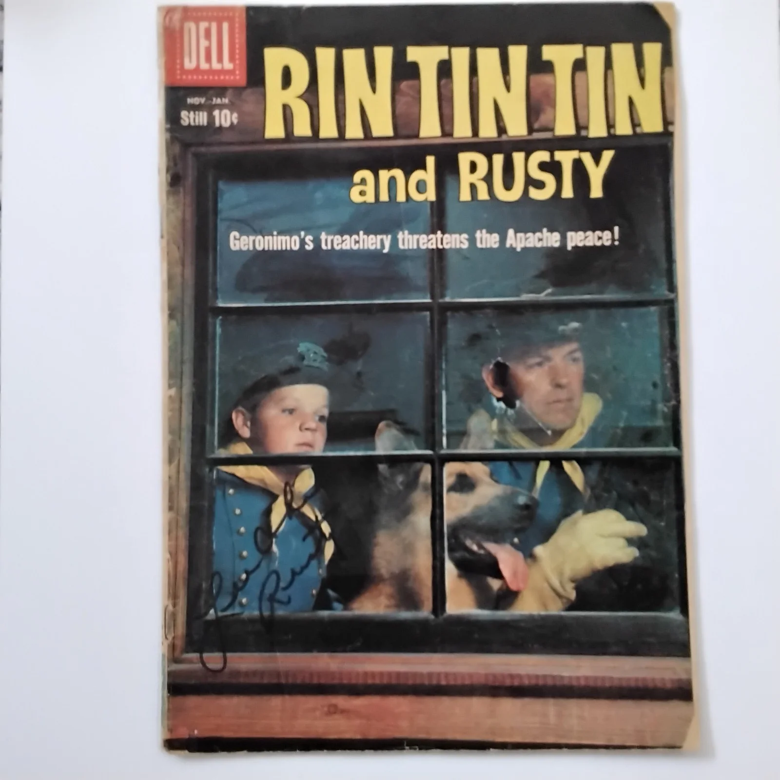 Lee Aaker SIGNED 1959 Comic Book Movie Child Actor Rin Tin Tin Disney High Noon, image 5