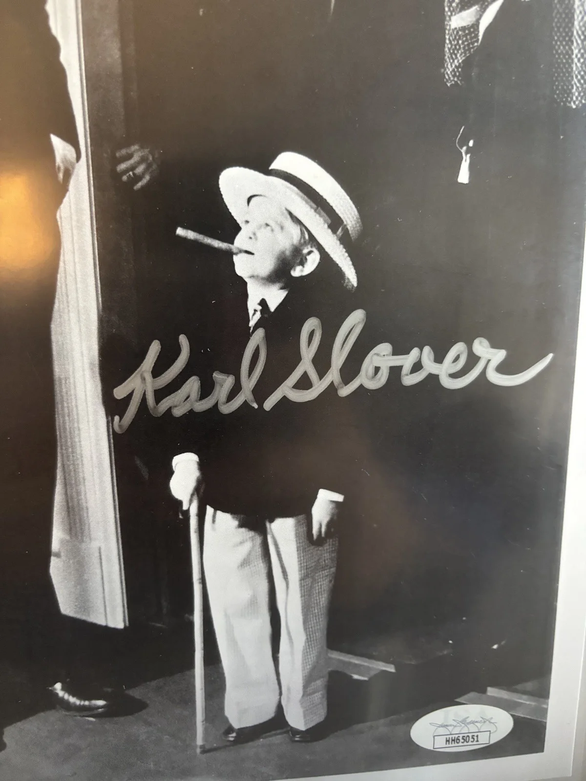 Karl Slover — Karl Slover Signed 8x10 Photo, image 2