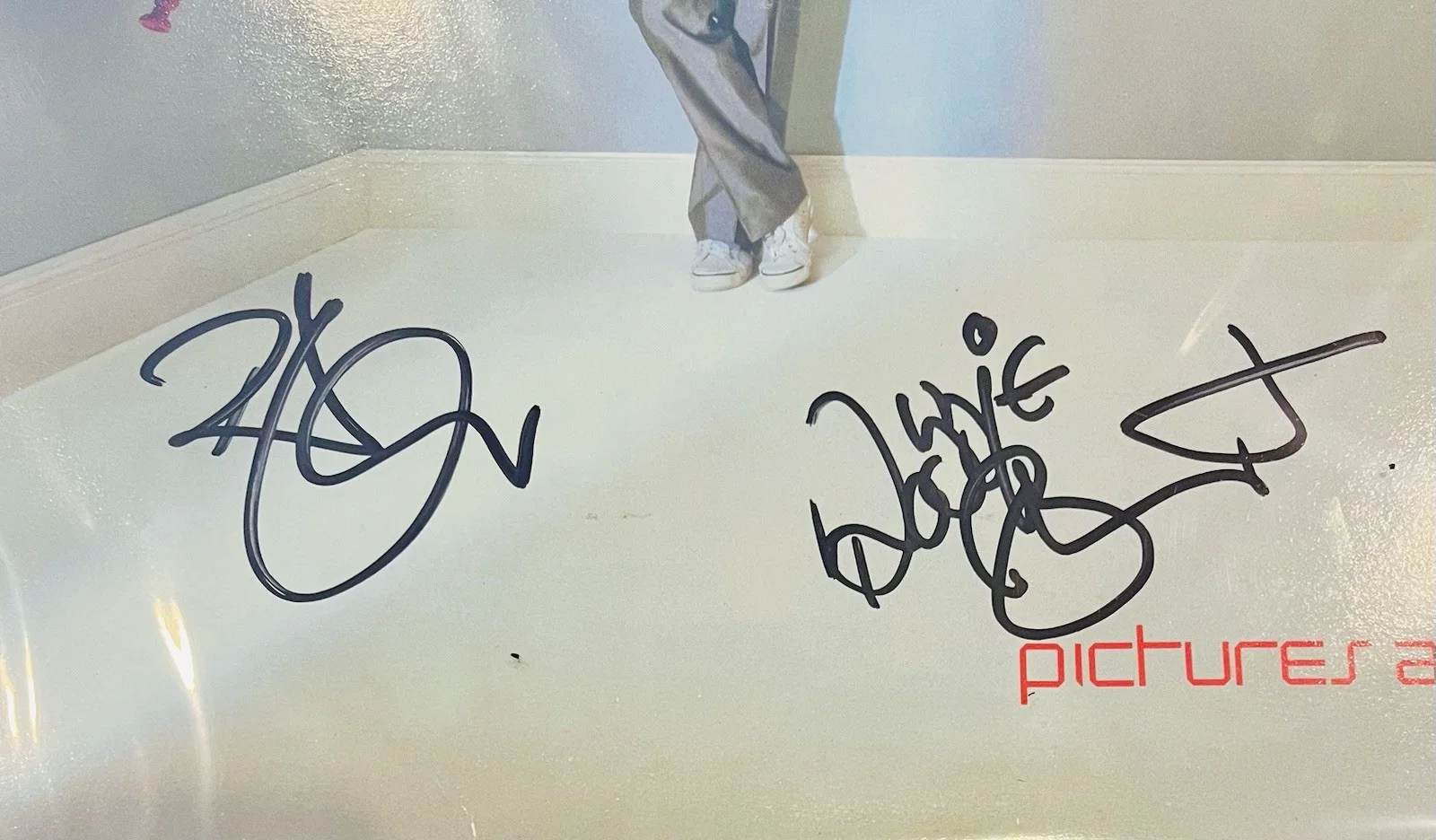 Robert Plant Led Zeppelin & Robby Blunt Signed Record Gem Autograph PSA/DNA, image 5
