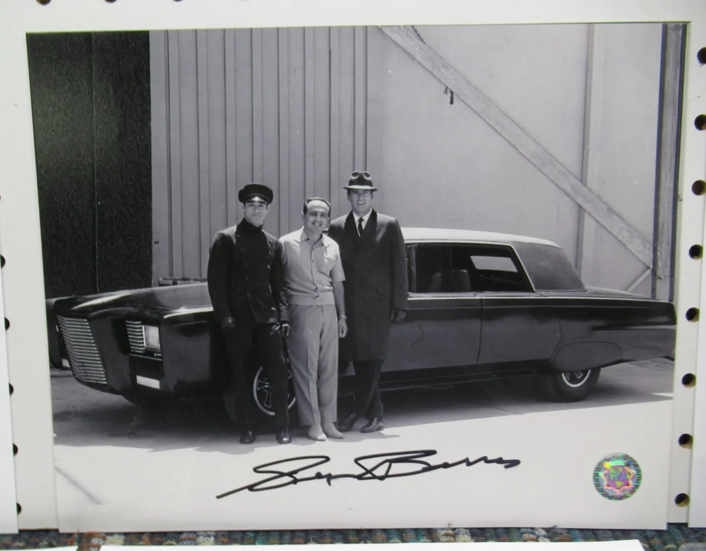 GEORGE BARRIS — GEORGE BARRIS CUSTOMS GFA SIGNED 8"X10" PHOTO AUTOGRAPHED W/GFA CERTIFICATES