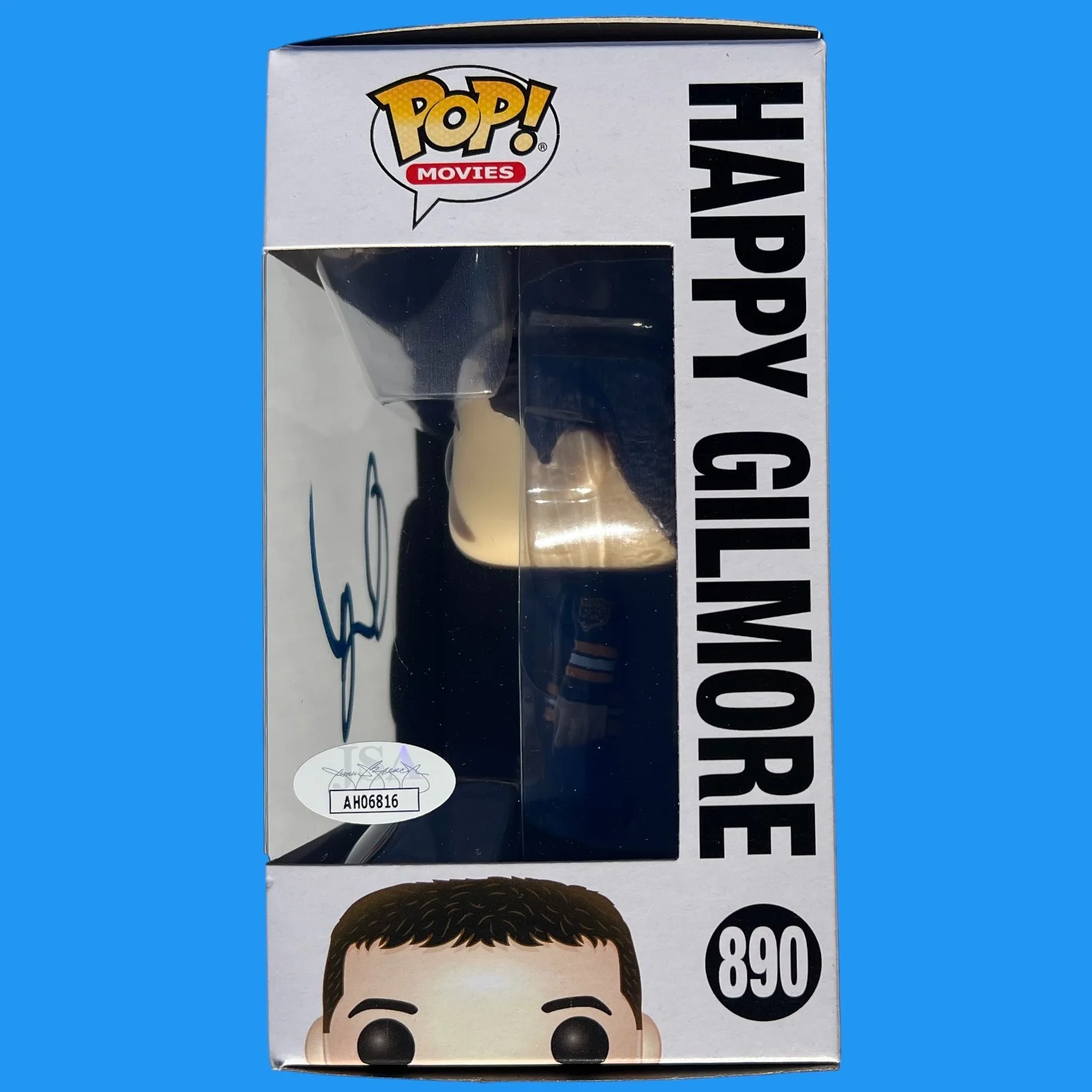 ADAM SANDLER SIGNED AUTOGRAPHED FUNKO POP VINYL HAPPY GILMORE 890 AUTHENTIC JSA!, изображение 2