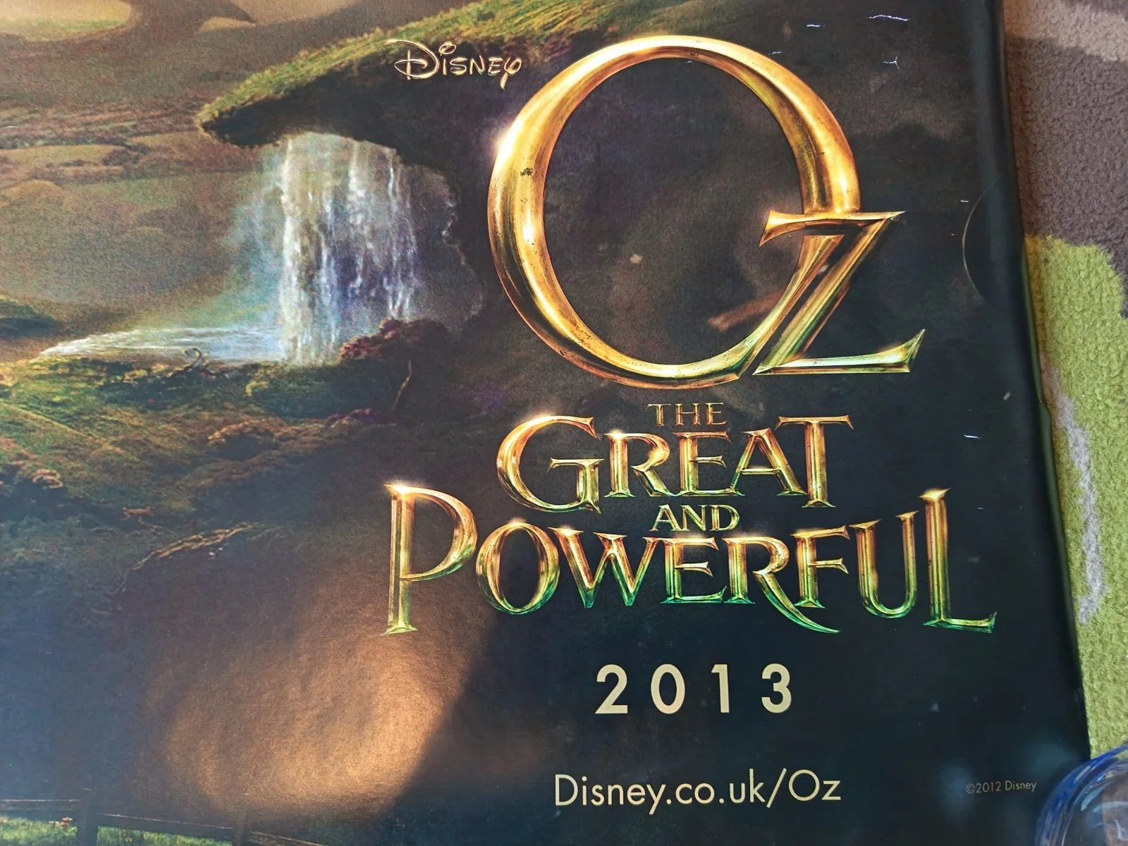 OZ The Great And Powerful Quad (30"x 40") Rolled Cinema Poster Disney 2013, изображение 2