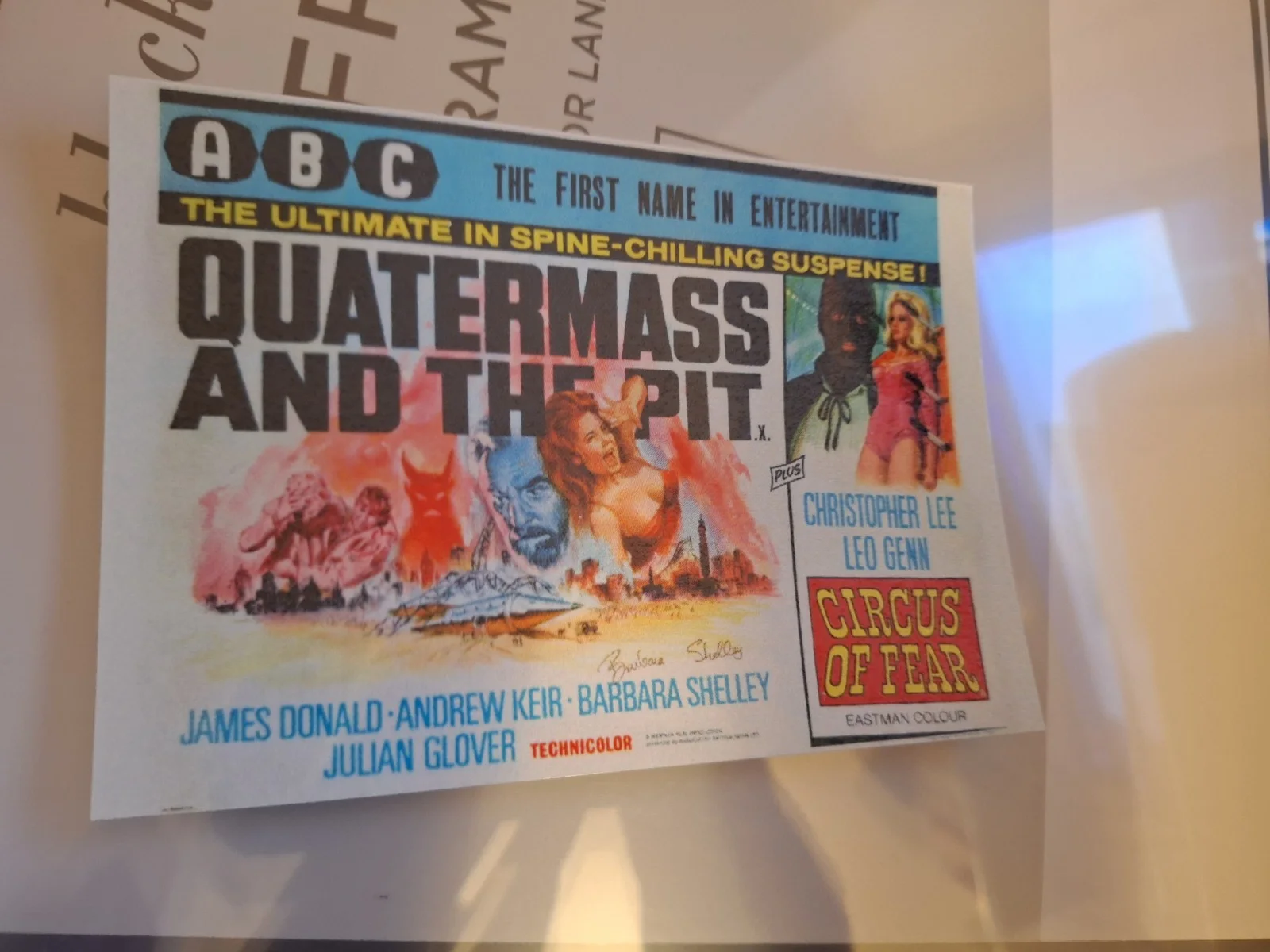 Quatermass and The Pit 1967 Film Poster Fine Art Modern Postcard, изображение 2