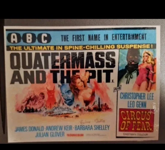 Quatermass and The Pit 1967 Film Poster Fine Art Modern Postcard, изображение 3