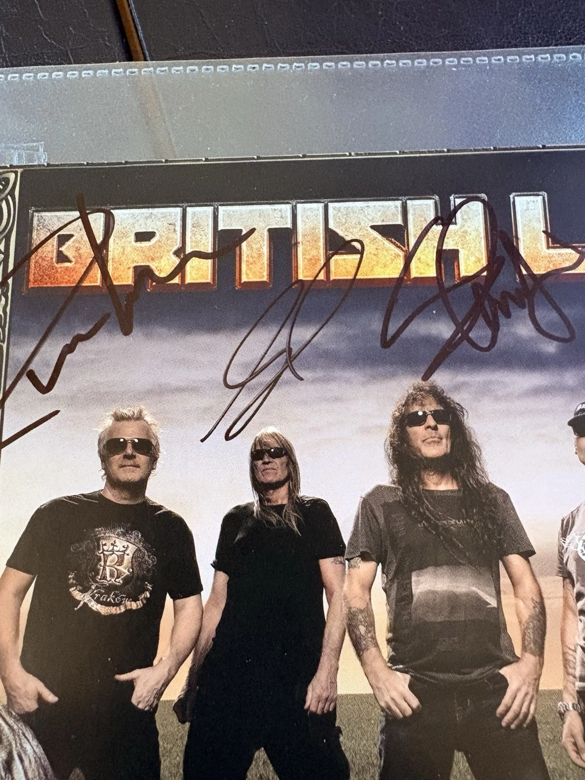 Steve Harris (Iron Maiden) British Lion Band Hand signed poster 11.5x8.5, image 2
