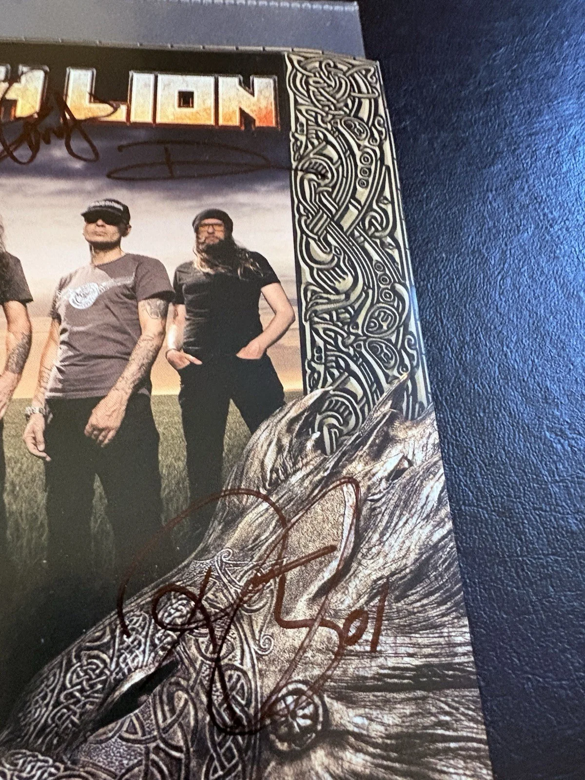 Steve Harris (Iron Maiden) British Lion Band Hand signed poster 11.5x8.5, image 4