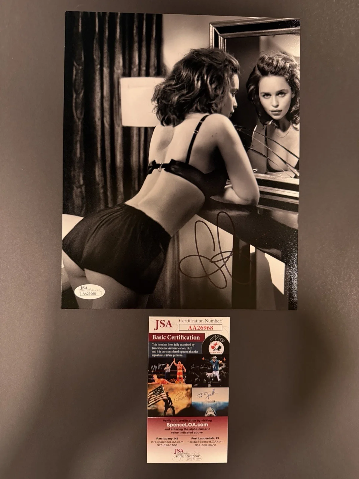 Emilia Clarke signed 8x10 JSA COA, image 2