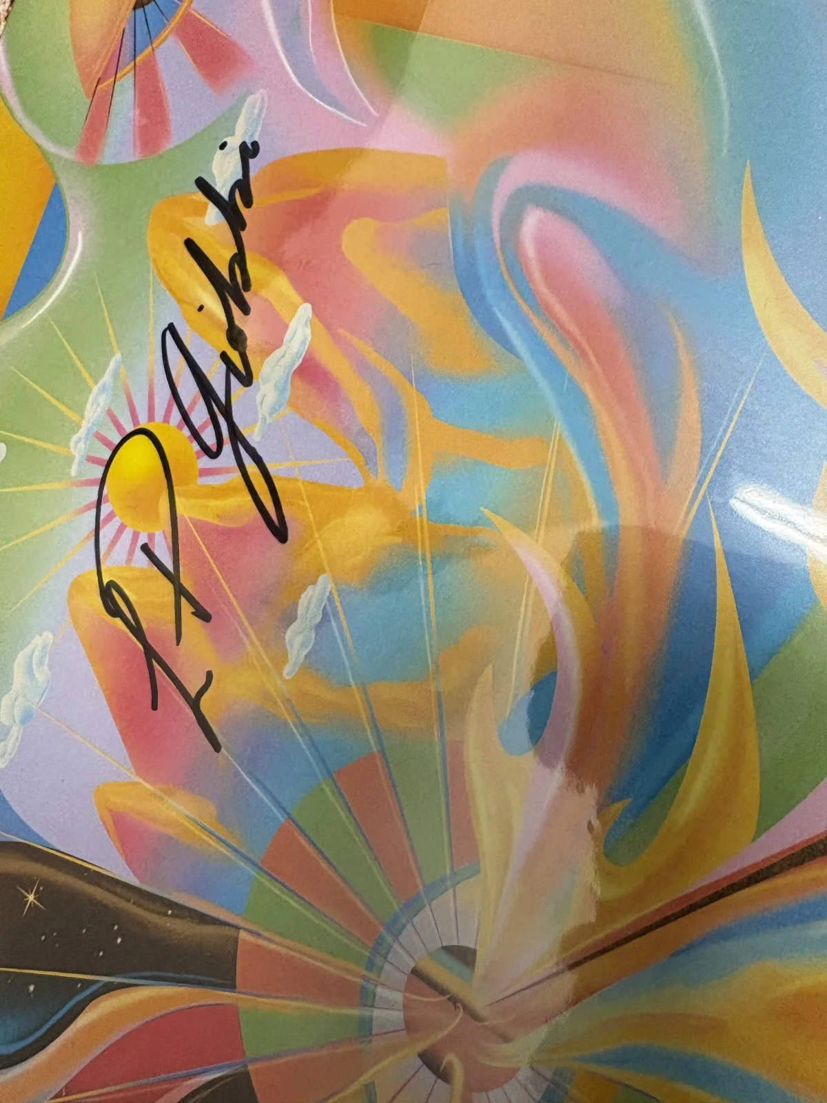 SIGNED AUTO - LP Giobbi - Light Places - 2023 Promo Poster Litho Flat 12" x 12", изображение 3