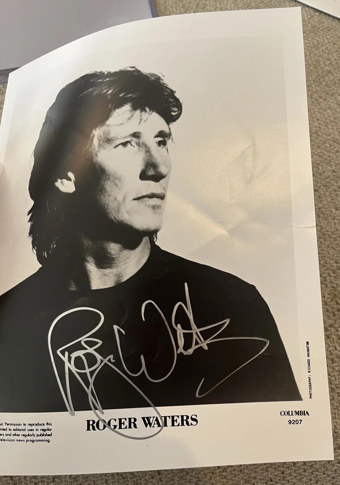 Roger Waters Pink Floyd Signed 8x10 Gem Large Autograph JSA Full Letter, image 3