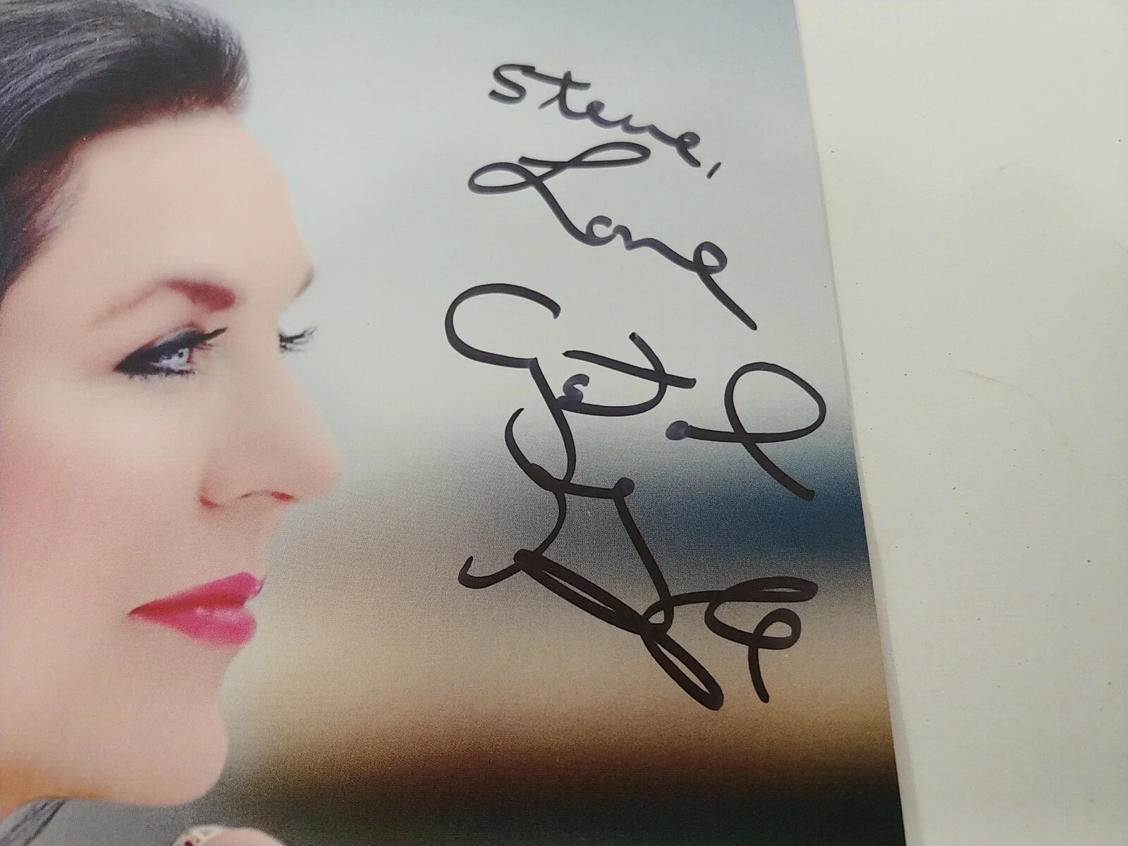 Crystal Gale Autographed 8x10 Photo "Steve Love Crystal Gale", image 2