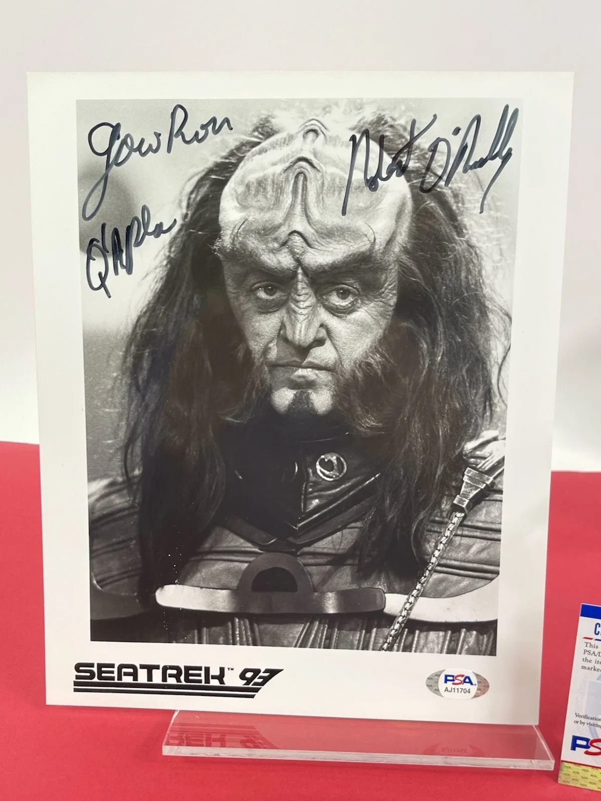 Robert O'Reilly — Robert O'Reilly Gowron Star Trek NG Voyager Signed Photo PSA Authenticated, image 4