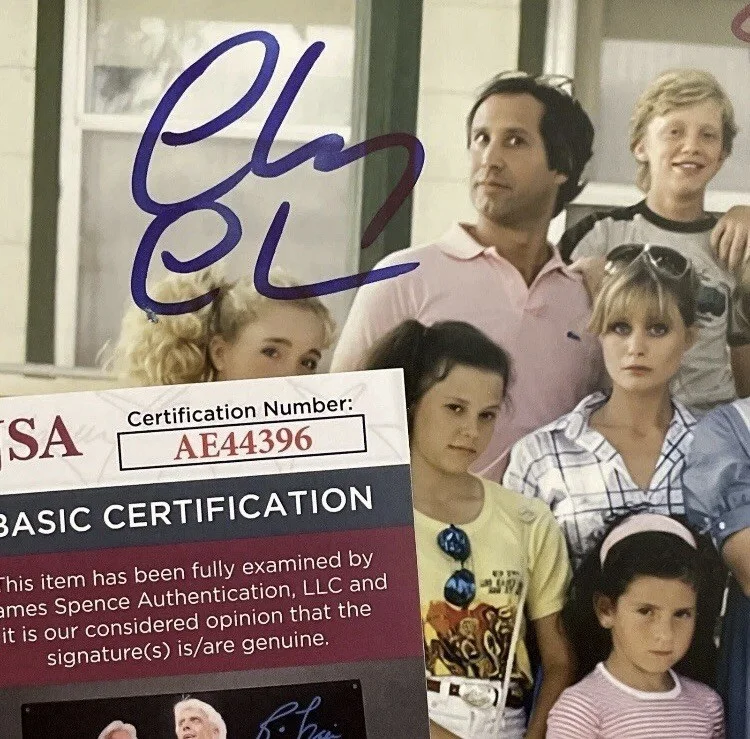 National Lampoons Vacation Cast Signed Chevy Chase 8x10 Randy Quaid, Dana B, изображение 2