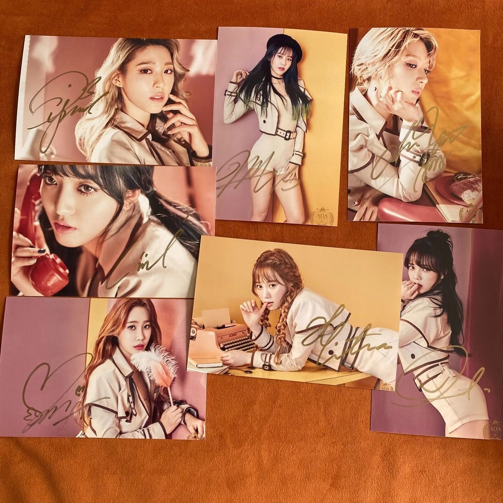 AOA Angle's Knock Autographed Signed Photo 4*6 Picture Collection A, изображение 2