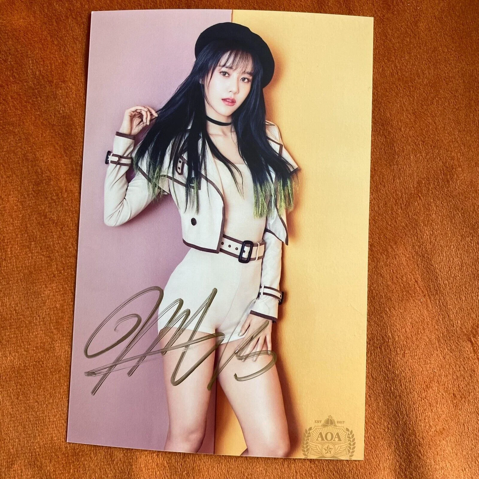 AOA Angle's Knock Autographed Signed Photo 4*6 Picture Collection A, изображение 3